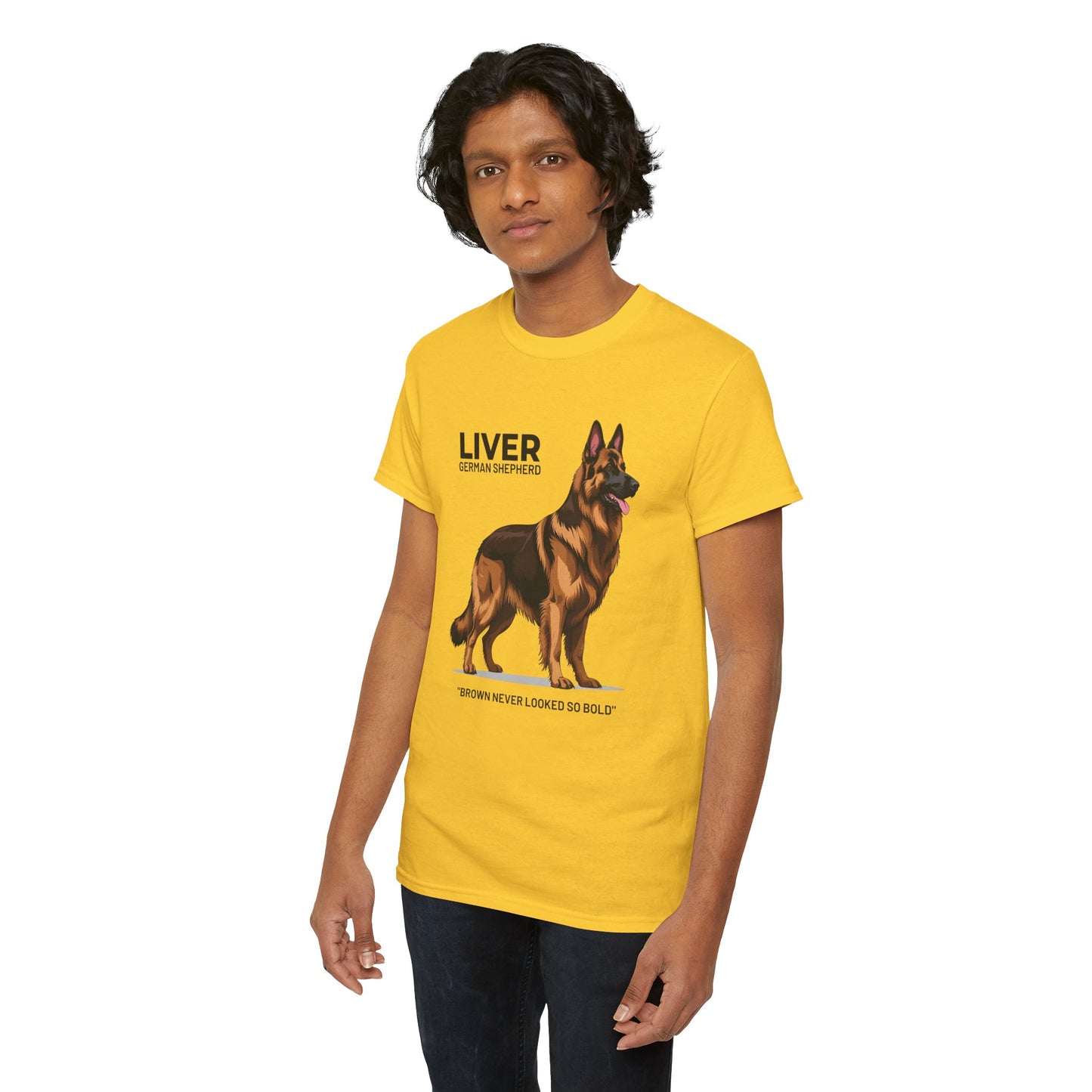 Liver German Shepherd Lover Tee - Brown Never Looked So Bold | Dog Owner Gift, Pet Parent Shirt, Animal Lover Apparel