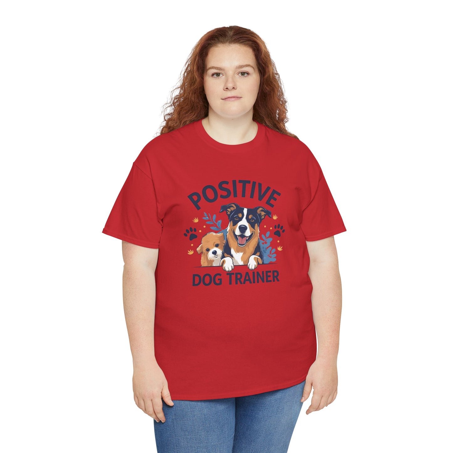 Positive Dog Trainer Tee, Dog Lover Gift, Unisex Cotton T-Shirt, Pet Training Apparel, Animal Care, Casual Dog Shirt