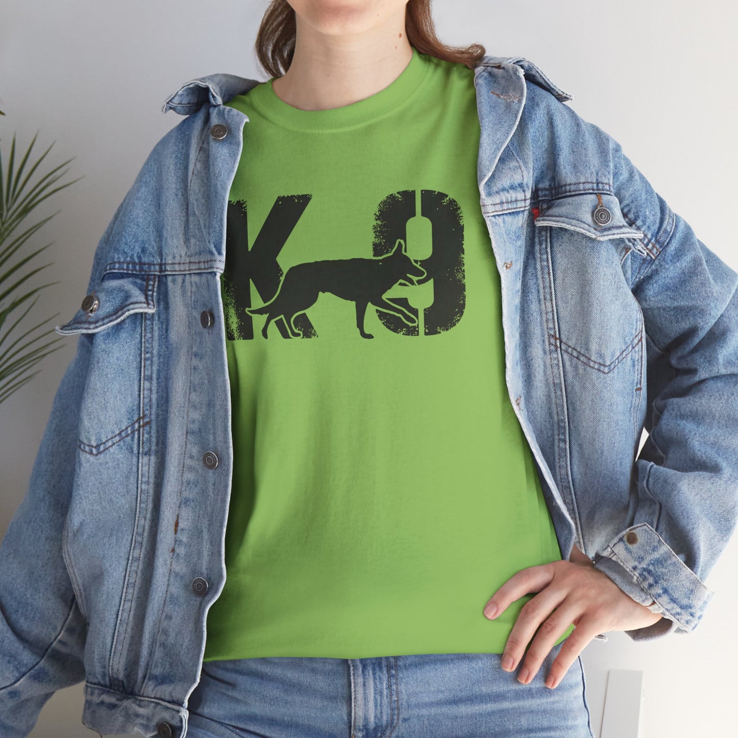 K-9 Dog Lover's Unisex Heavy Cotton Tee | T-Shirt for K-9 Handler | Dog Between K and 9 Design