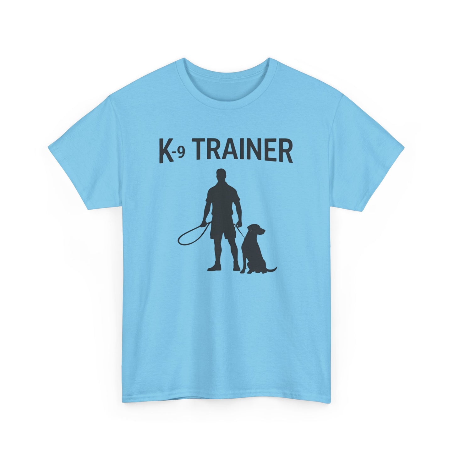 K-9 Trainer Heavy Cotton T-Shirt, Dog Owner Gift, Police Dog Shirt, Animal Enthusiast Apparel, Casual Style Tee