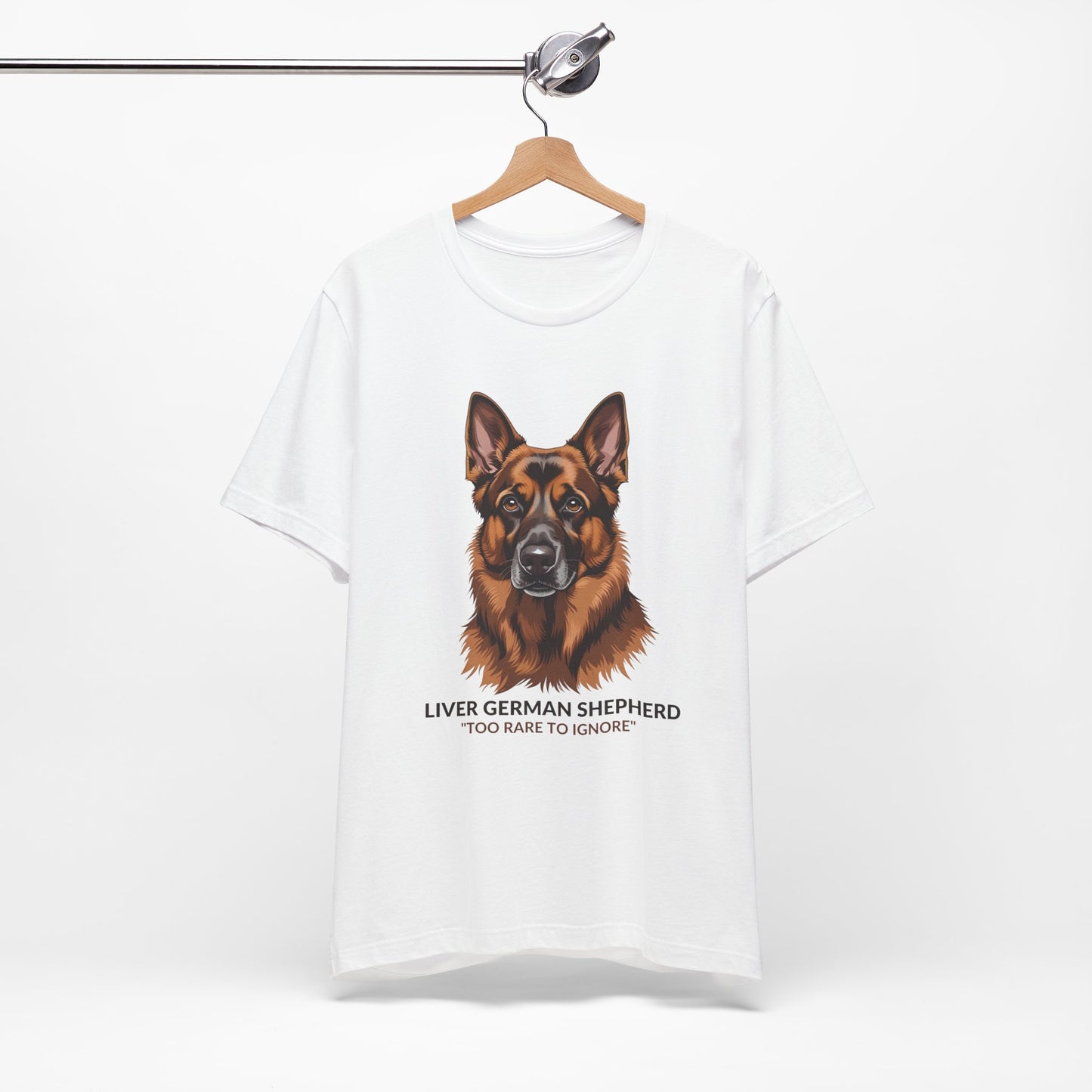 Liver German Shepherd Dog Lover Tee - To Rare To Ignore | Perfect Gift for Pet Owners, Animal Lover Merchandise, Casual Wear, Unique Dog Shirt