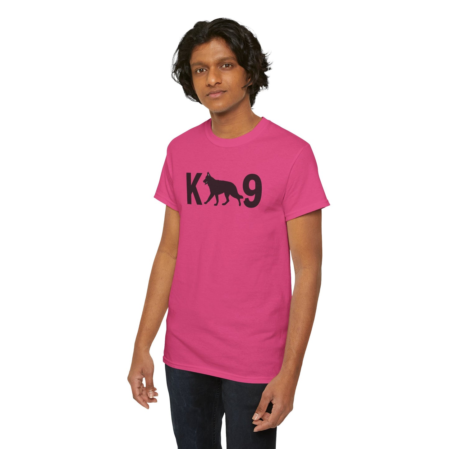 Black German Shepherd K9 Unisex Heavy Cotton Tee - Perfect for Dog Lovers, Pet Owners