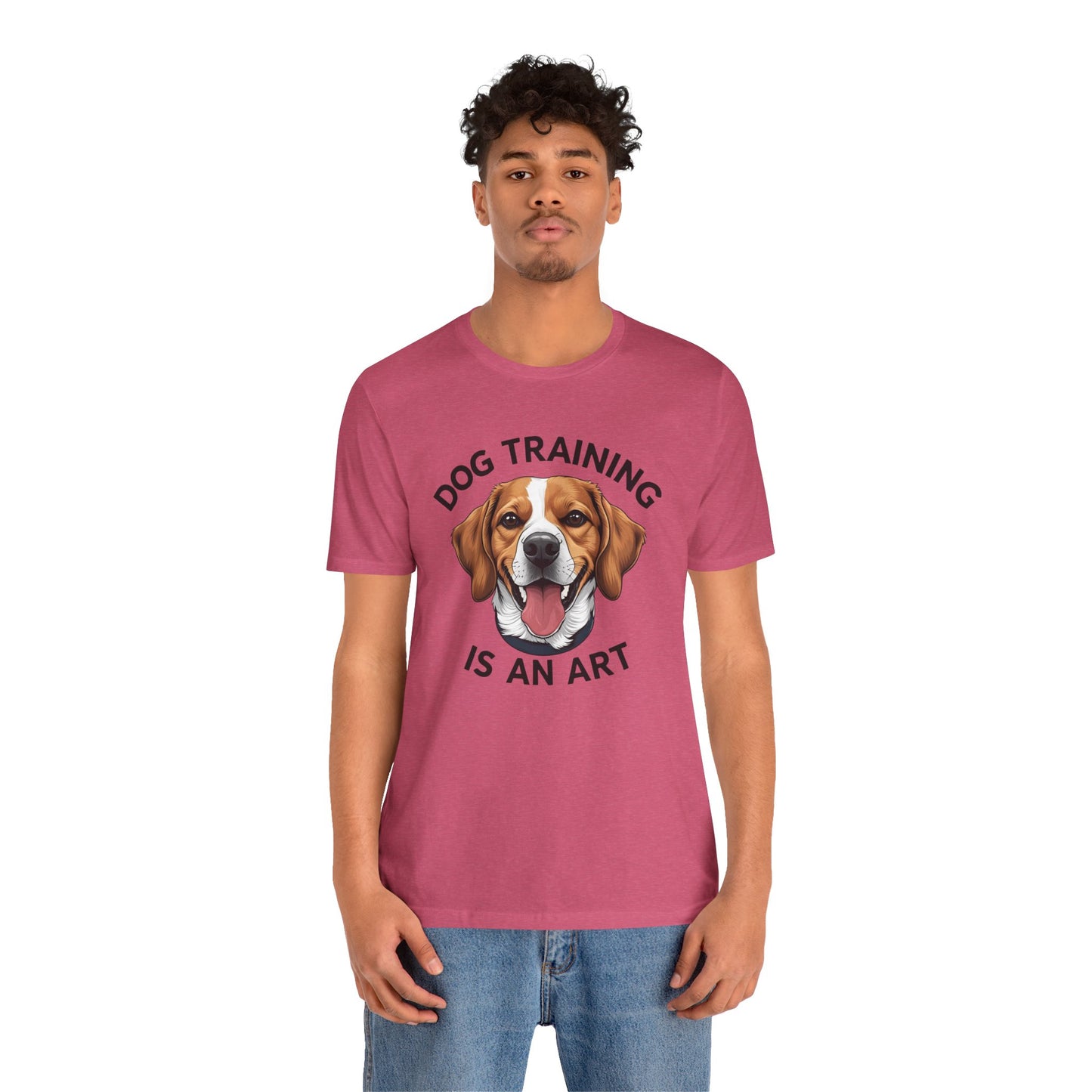 Dog Training is An Art Tee - Unisex Jersey Short Sleeve, Gift for Dog Lovers, Training T-Shirt, Dog Owner Apparel, Cute Canine Shirt