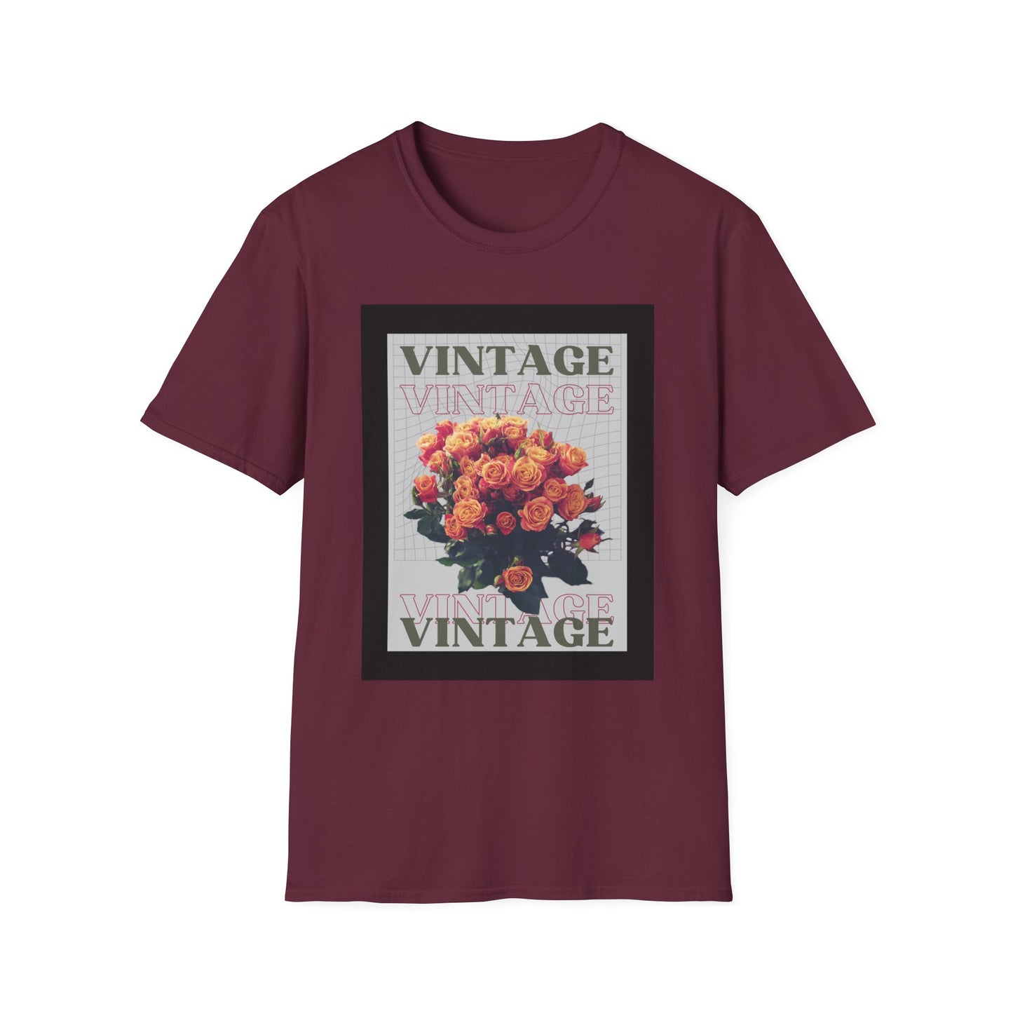 Vintage Floral Graphic Unisex T-Shirt, Retro Tee, Casual Wear, Gift for Her, Vintage Aesthetic, Flower Print Shirt