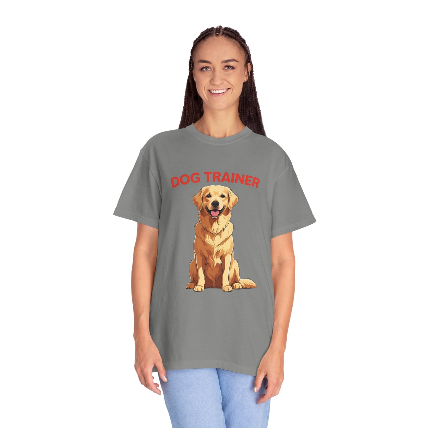 Dog Trainer Unisex Garment-Dyed T-Shirt | Perfect Gift for Dog Lovers, Pet Owners, Trainers, Birthdays, and Everyday Use