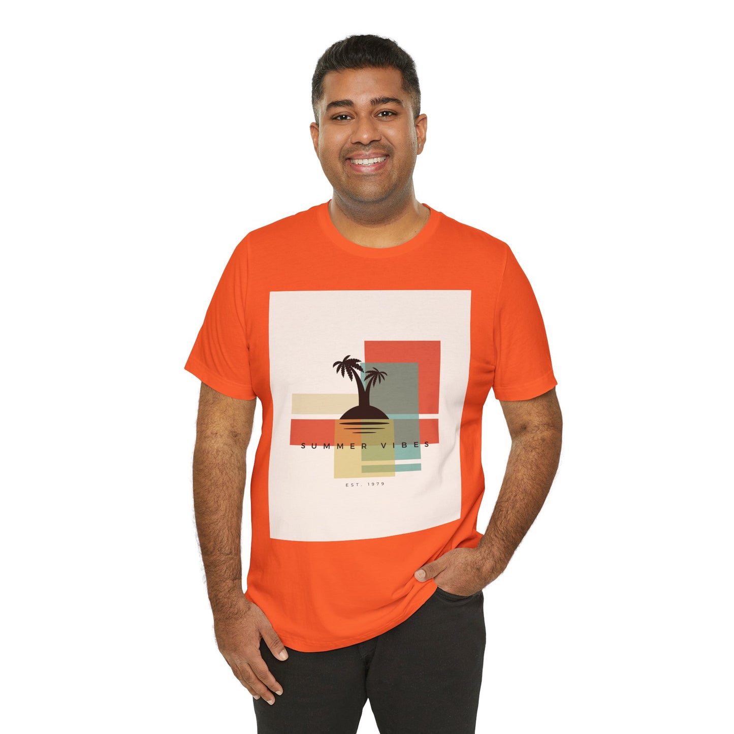 Tropical Sunset Tee, Summer Vibes Shirt, Vacation Outfit, Unisex Graphic Tee, Gift for Beach Lovers, Casual Wear