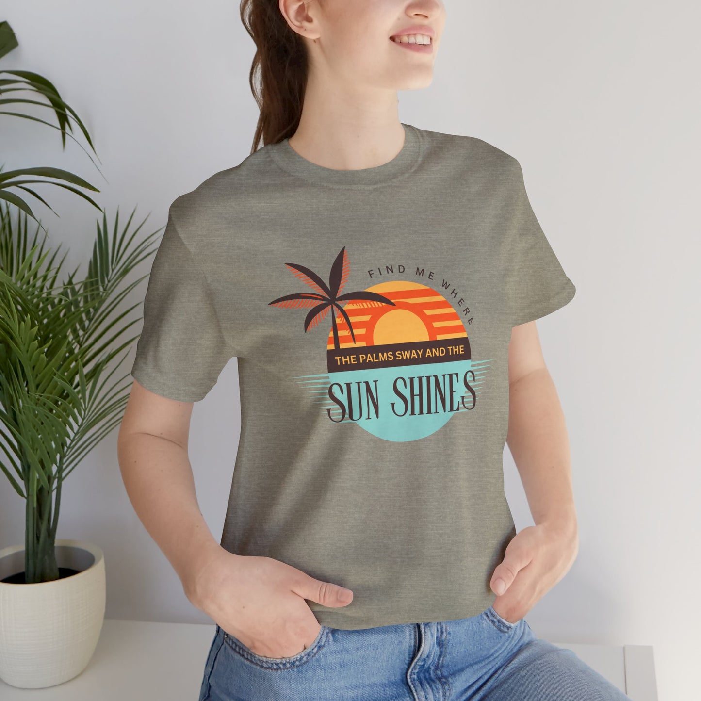 Tropical Vibes Tee - Relaxing Beach Sunset Design for Travelers and Summer Lovers, Perfect Gift for Vacations, Beach Days, and Casual Style