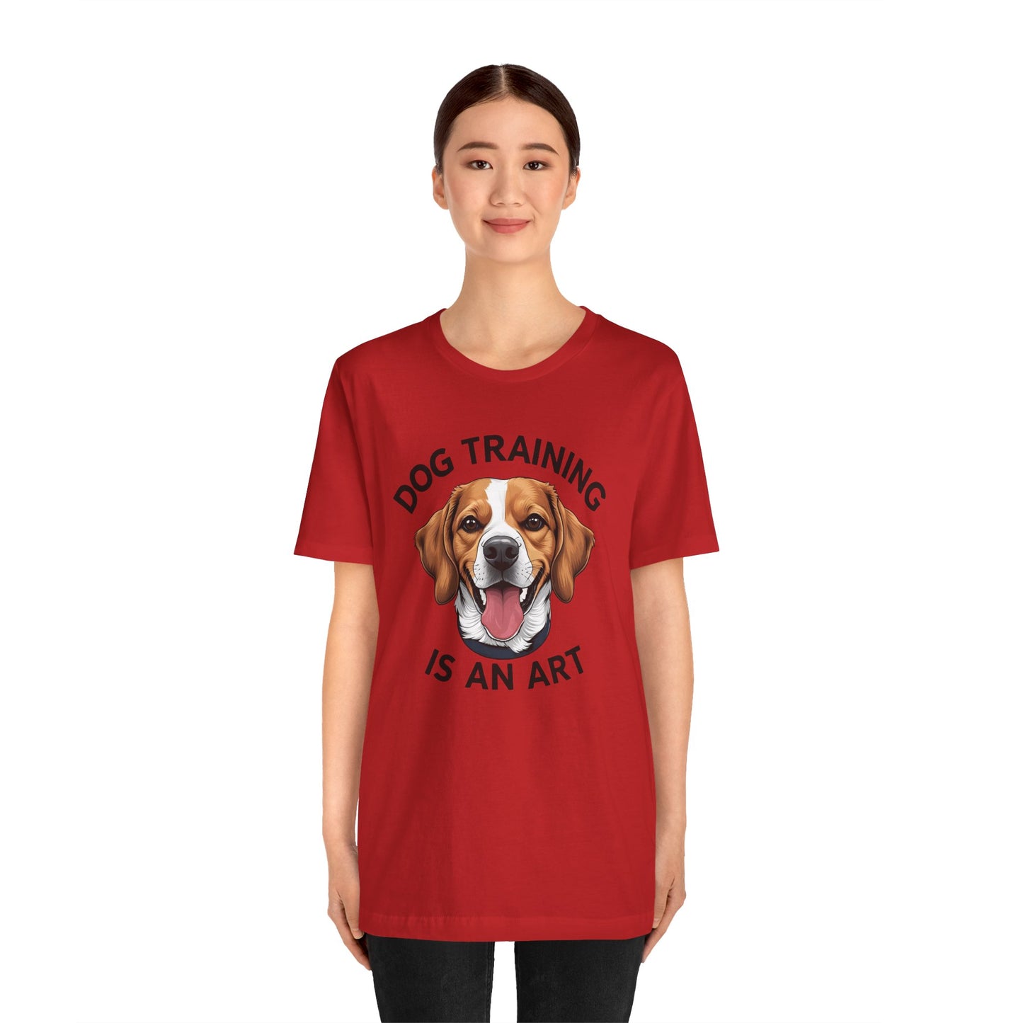 Dog Training is An Art Tee - Unisex Jersey Short Sleeve, Gift for Dog Lovers, Training T-Shirt, Dog Owner Apparel, Cute Canine Shirt