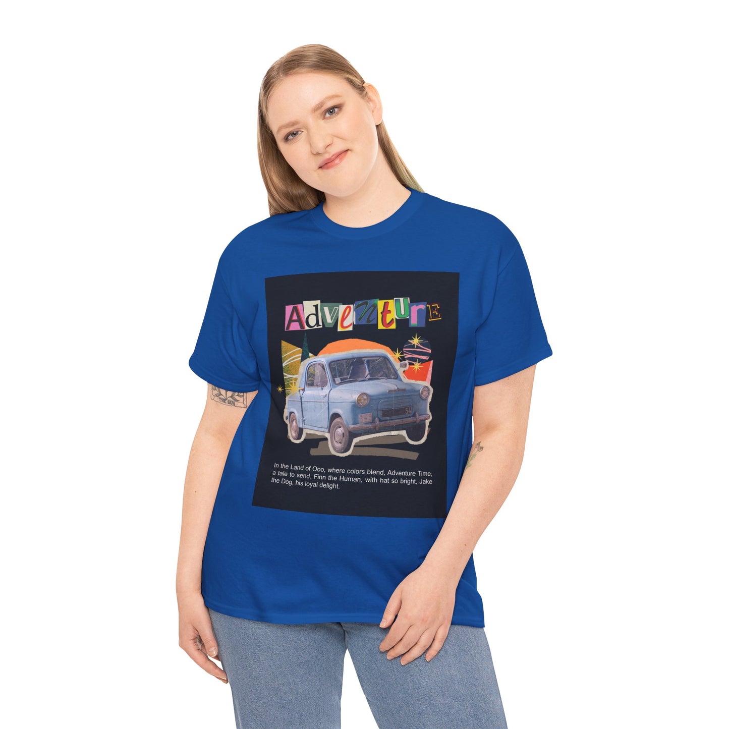 Adventure-Themed Unisex Cotton Tee, Retro Car Graphic Tee, Travel T-Shirt, Gift for Adventurers, Vintage Exploration Top