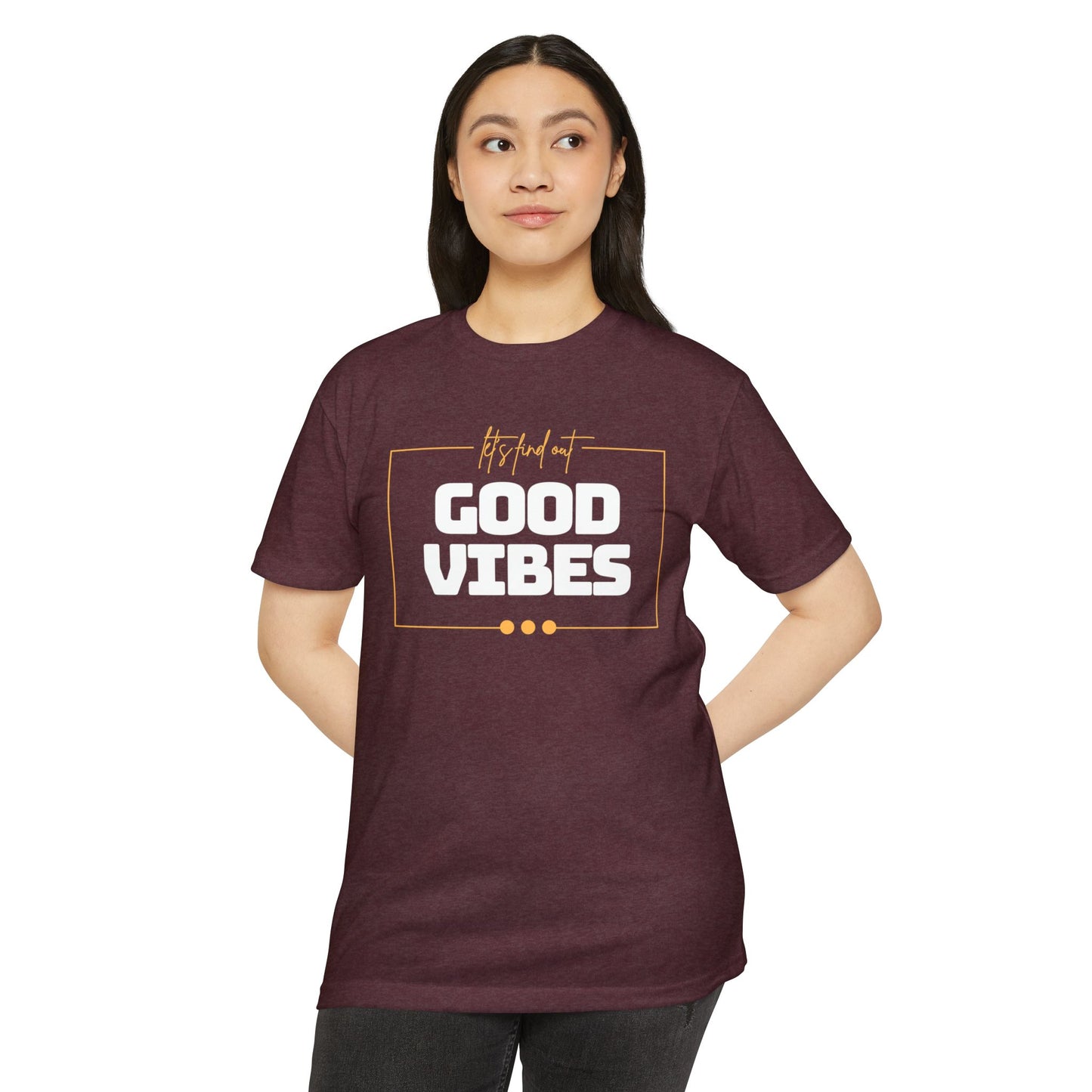 Good Vibes Unisex CVC Jersey T-shirt, Casual Tee, Positive Messaging Shirt, Everyday Wear, Gift for Friends