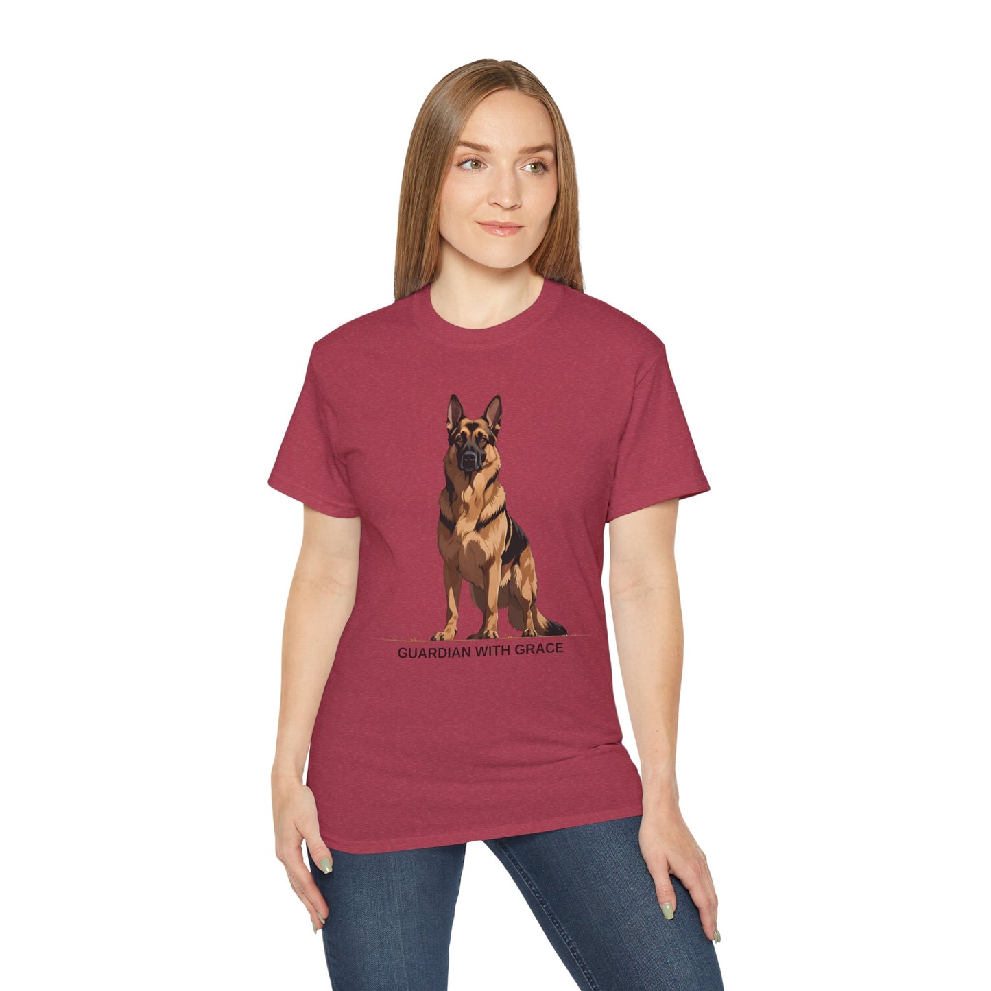 German Shepherd Guardian Tee - Unisex Ultra Cotton Shirt, Dog Lover Gift, Animal Spirit Apparel, Pet Memorial, Birthday Tee, Casual Wear