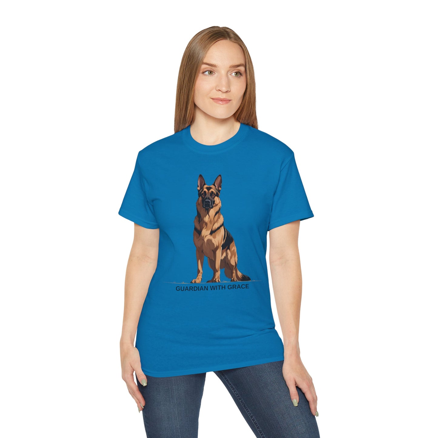 German Shepherd Guardian Tee - Unisex Ultra Cotton Shirt, Dog Lover Gift, Animal Spirit Apparel, Pet Memorial, Birthday Tee, Casual Wear