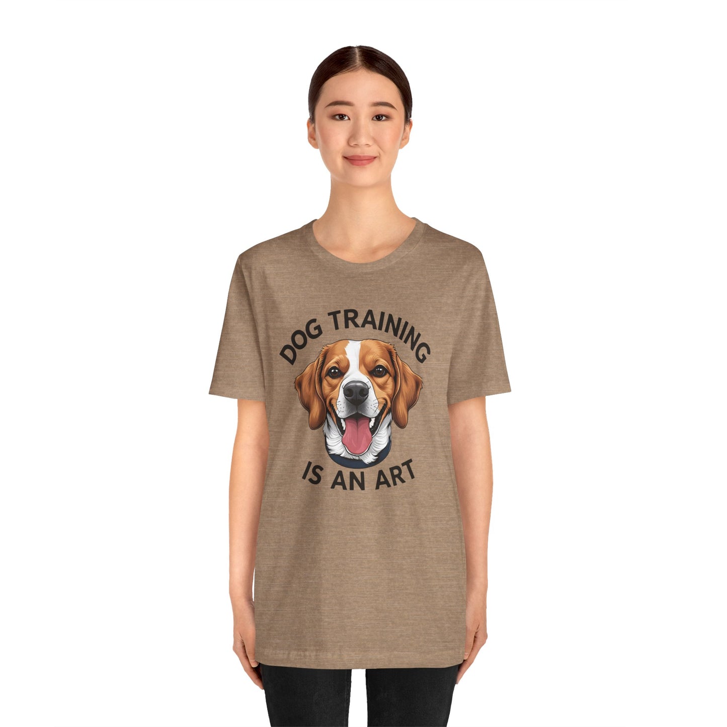 Dog Training is An Art Tee - Unisex Jersey Short Sleeve, Gift for Dog Lovers, Training T-Shirt, Dog Owner Apparel, Cute Canine Shirt
