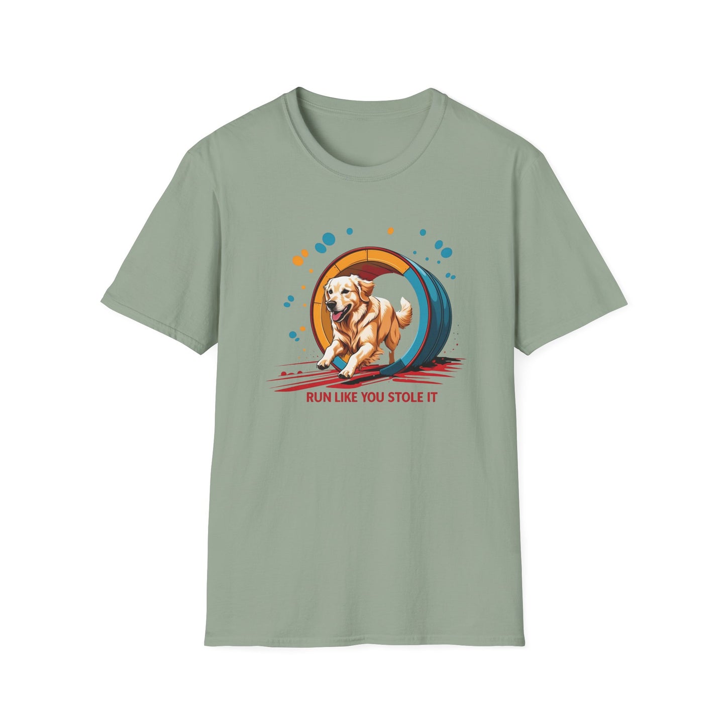 Dog Agility T-Shirt - Run Like You Stole It, Perfect for Dog Trainers, Summer Outfits, Fun Casual Wear