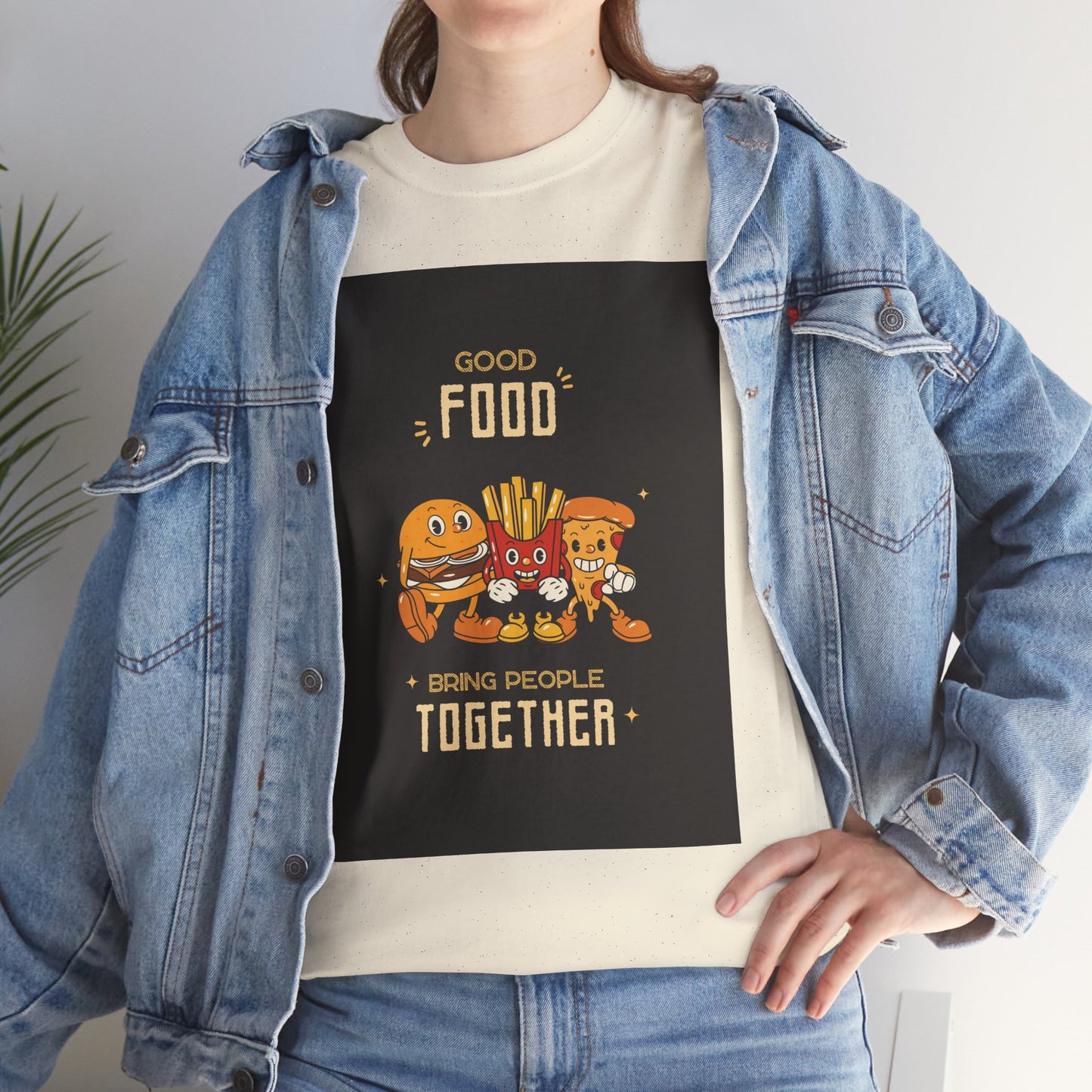 Good Food Unisex Tee | Fun Foodie Shirt, Gift for Food Lovers, Casual Wear, Kitchen Humor, BBQ Party