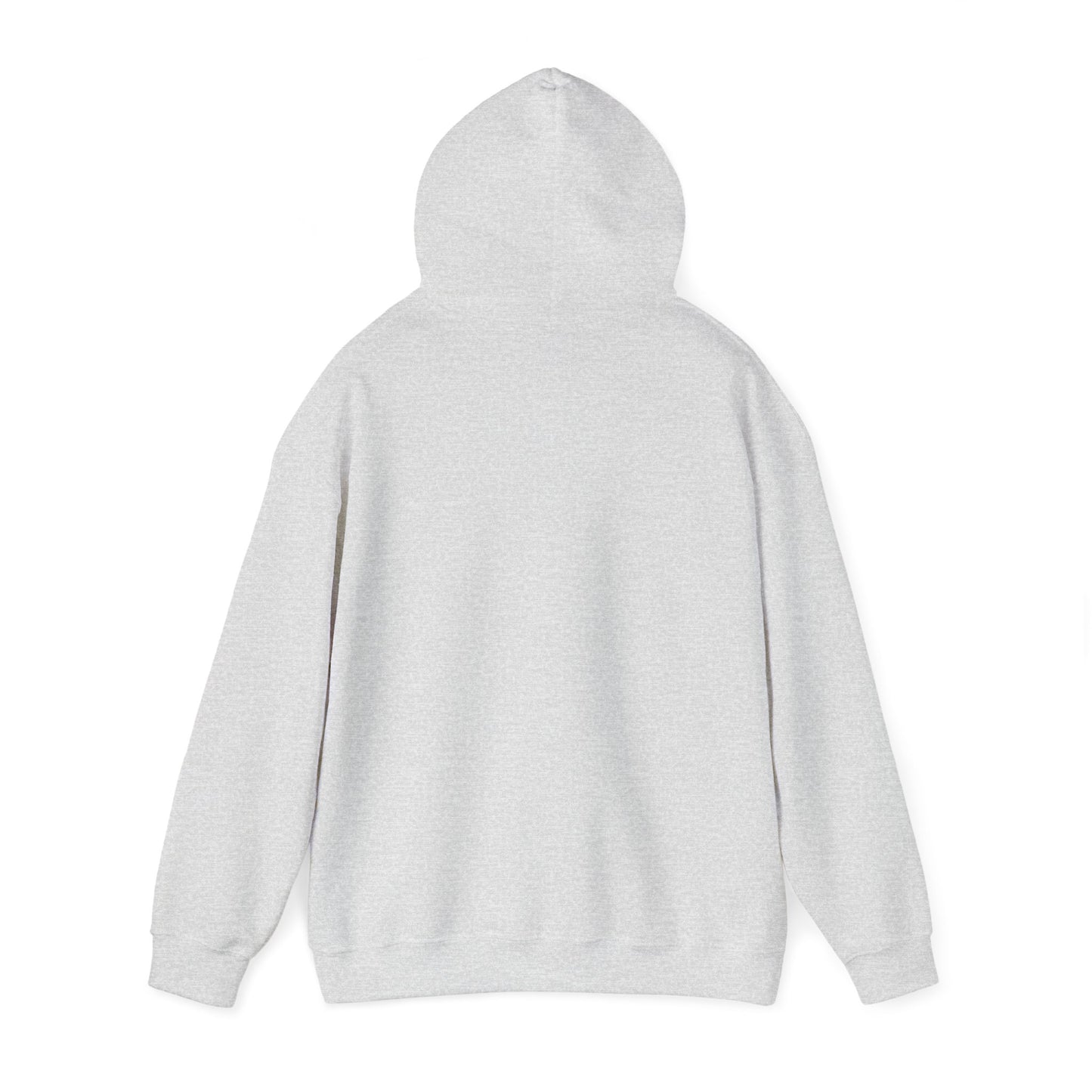 Unisex Dog Lover Hoodie With a German Shepherd Resting On Outdoor Bed In The Snow and Caption Life is Ruff Without GSD