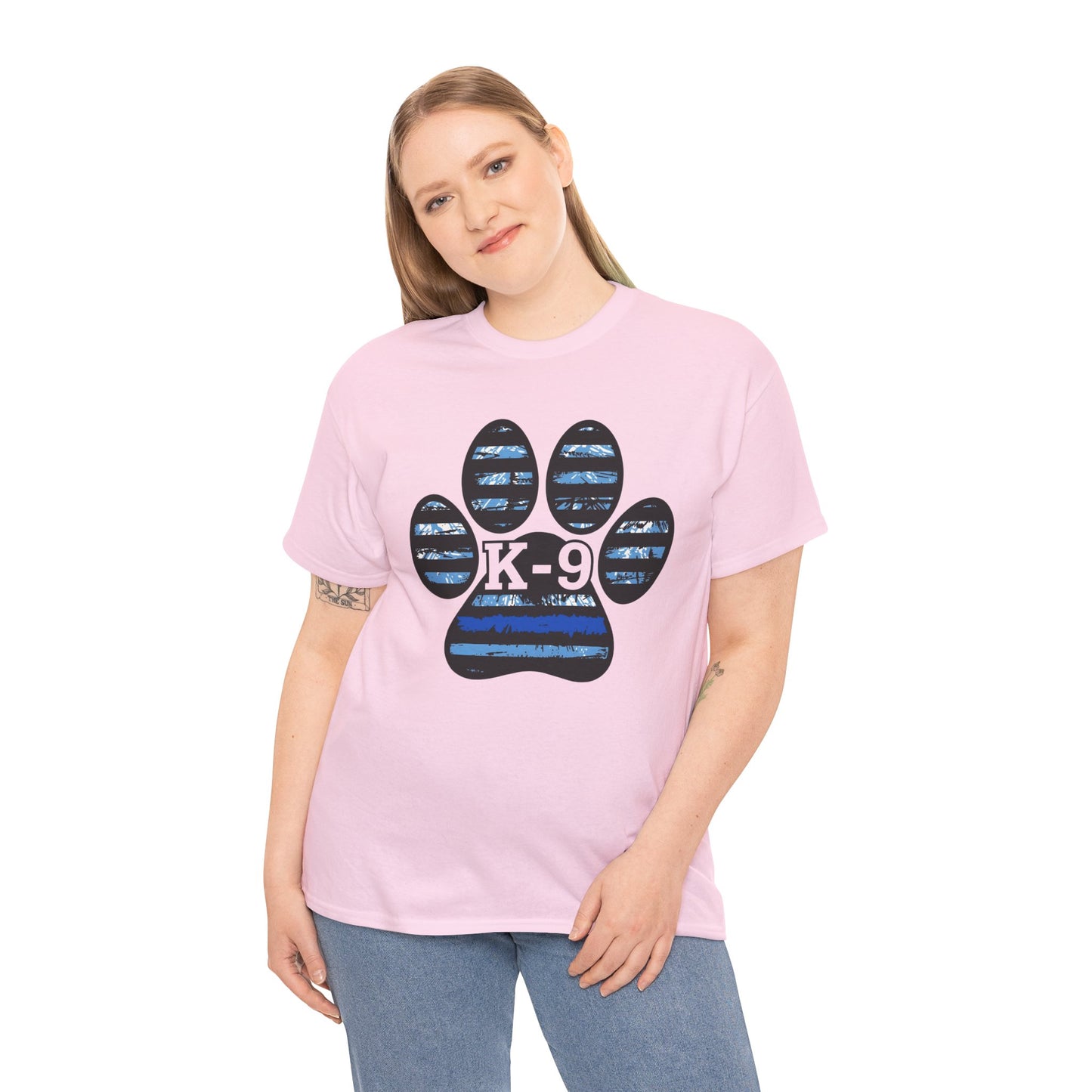 K-9 Paw Print Tee – Unisex Cotton Tee for Dog Lovers, Pet Owners, Animal Rescue Supporters