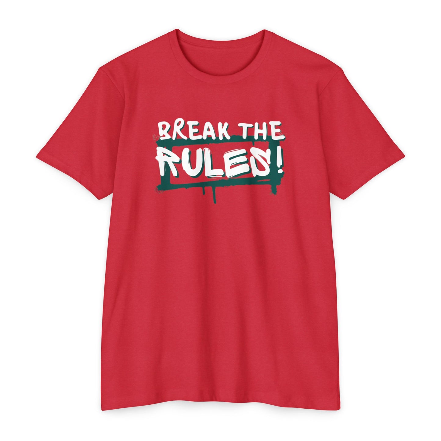 Break the Rules Graphic Tee, Unisex T-Shirt for Trendsetters, Casual Everyday Wear, Gift for Teens, Fun Statement Shirt