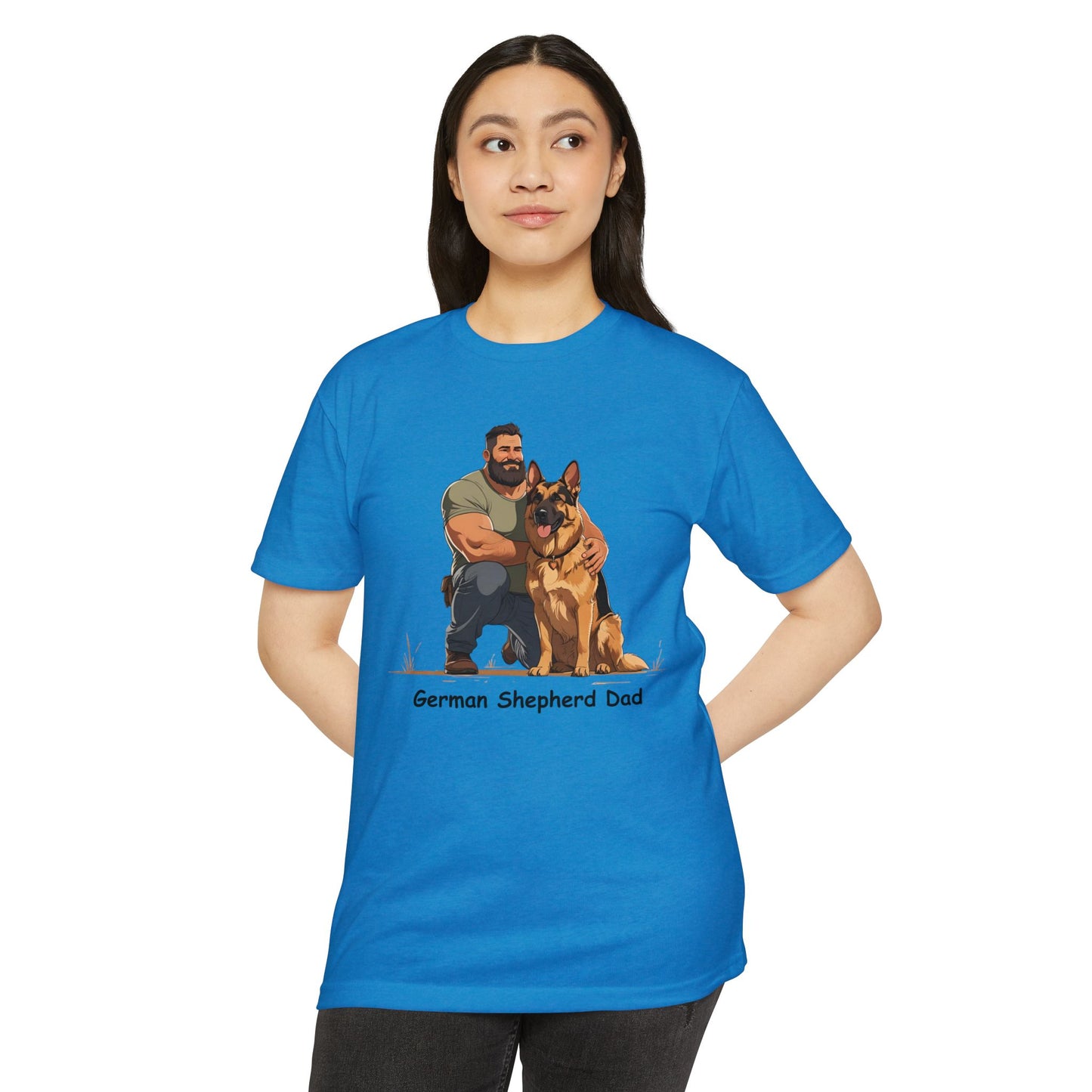 German Shepherd Dad Unisex T-Shirt, Dog Lover Shirt, Pet Owner Gift, Father's Day Tee, Animal Rescue Support