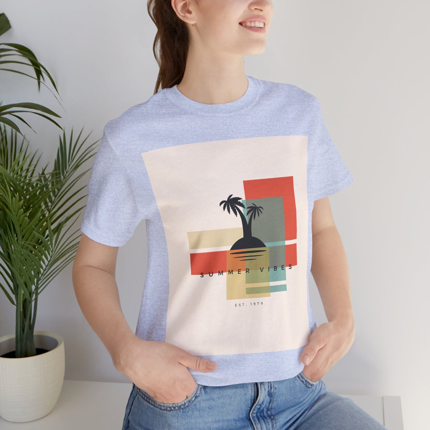 Tropical Sunset Tee, Summer Vibes Shirt, Vacation Outfit, Unisex Graphic Tee, Gift for Beach Lovers, Casual Wear
