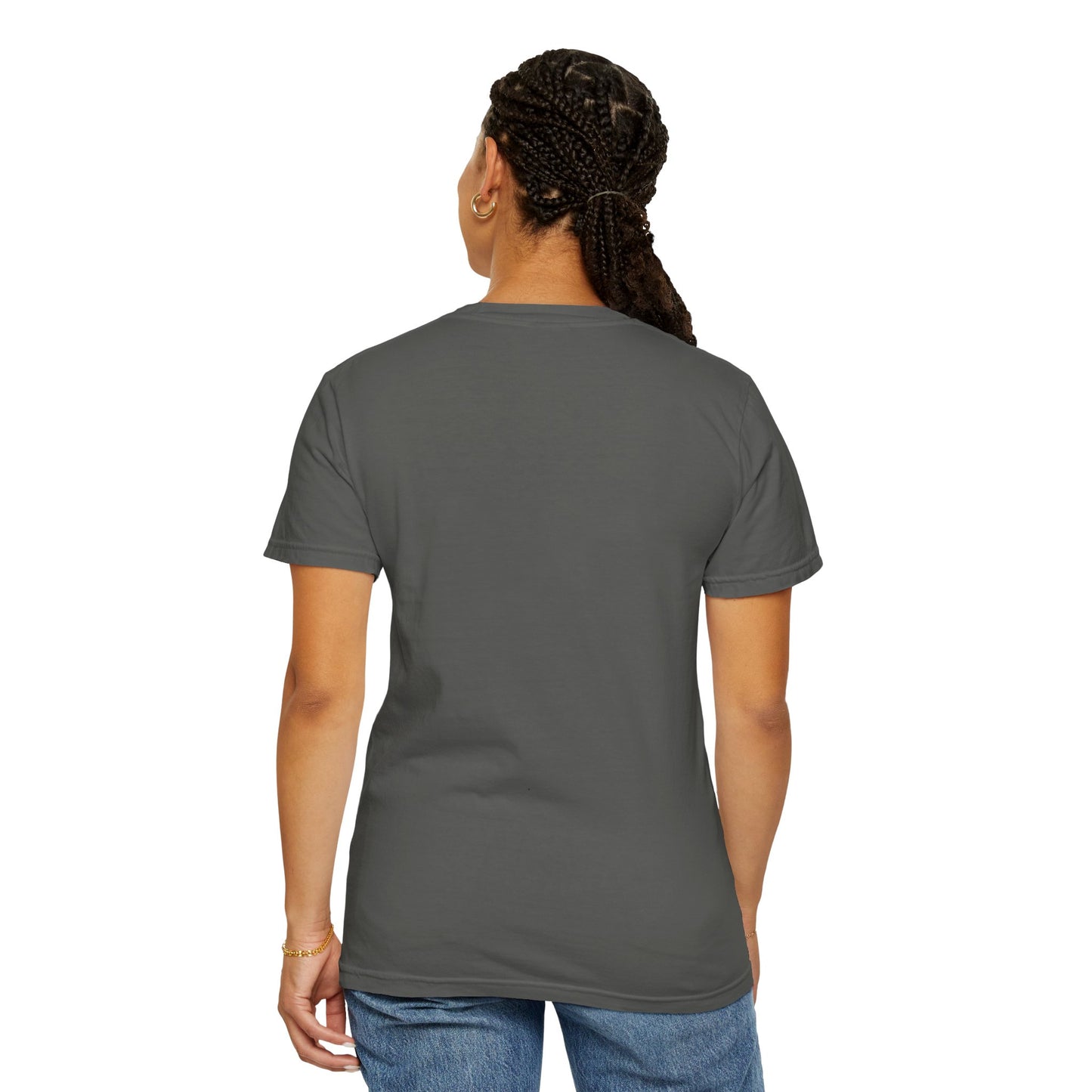 Unisex Dog Lover T-Shirt With Black German Shepherd Leaving Tongue Out and Caption Life is Better With A Dog