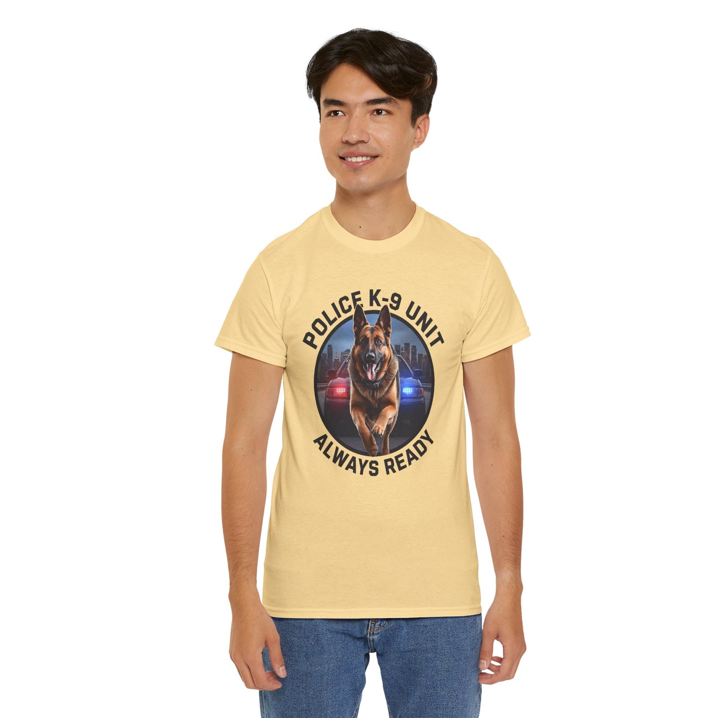 Police K-9 Unit Tee, Always Ready Graphic Tee, Dog Lover Gift, Police Support Shirt, Police Dog Merchandise