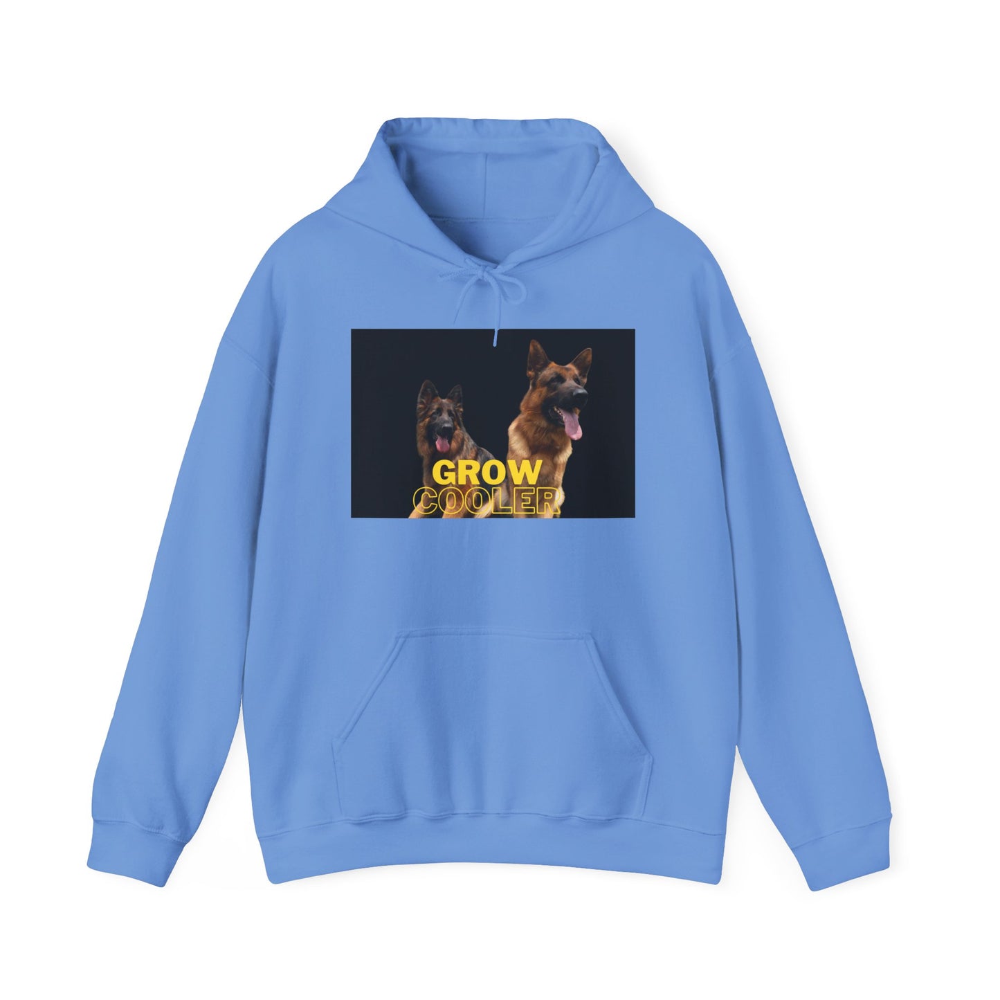 Unisex Dog Lover Hoodie With Two German Shepherds and Caption Grow Cooler