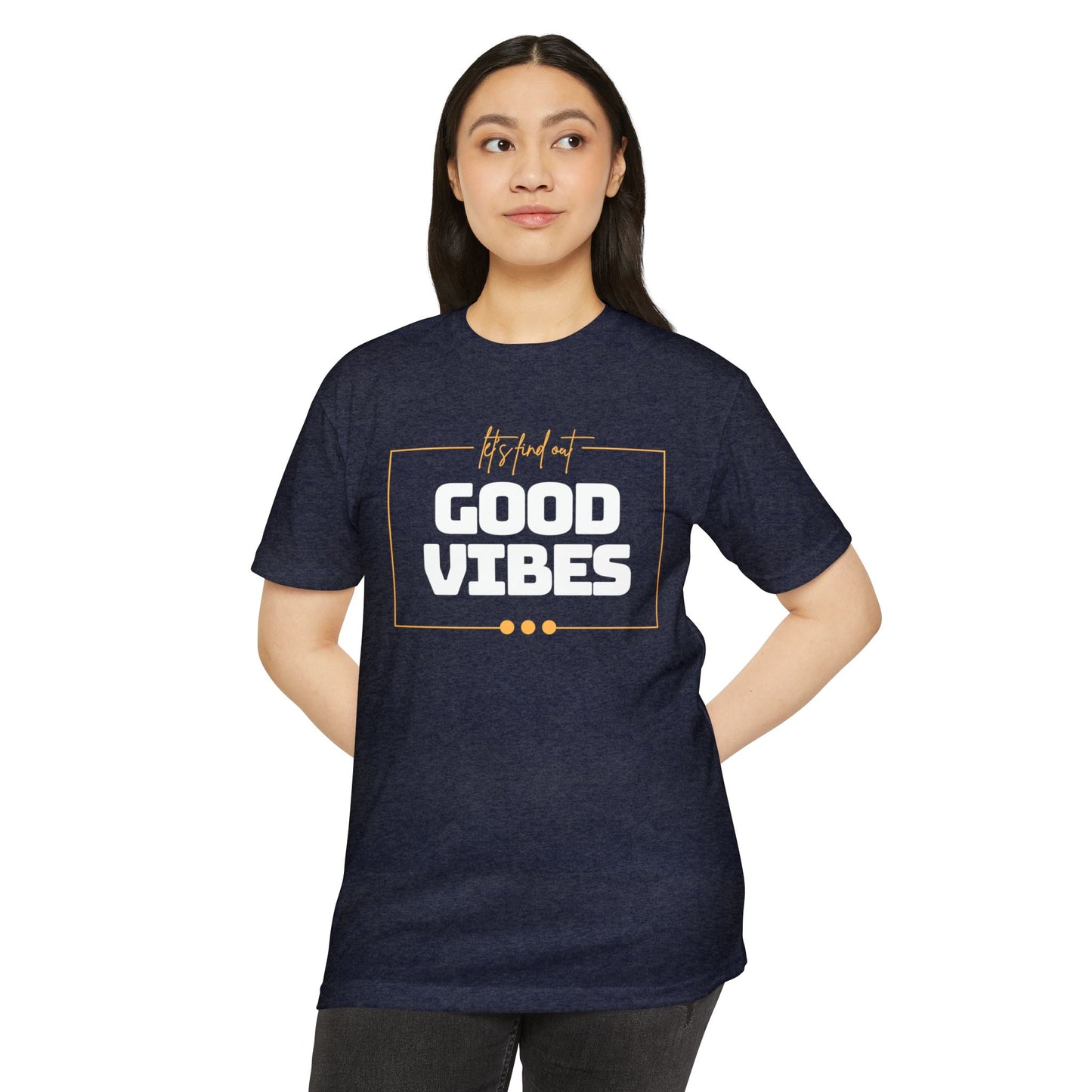 Good Vibes Unisex CVC Jersey T-shirt, Casual Tee, Positive Messaging Shirt, Everyday Wear, Gift for Friends