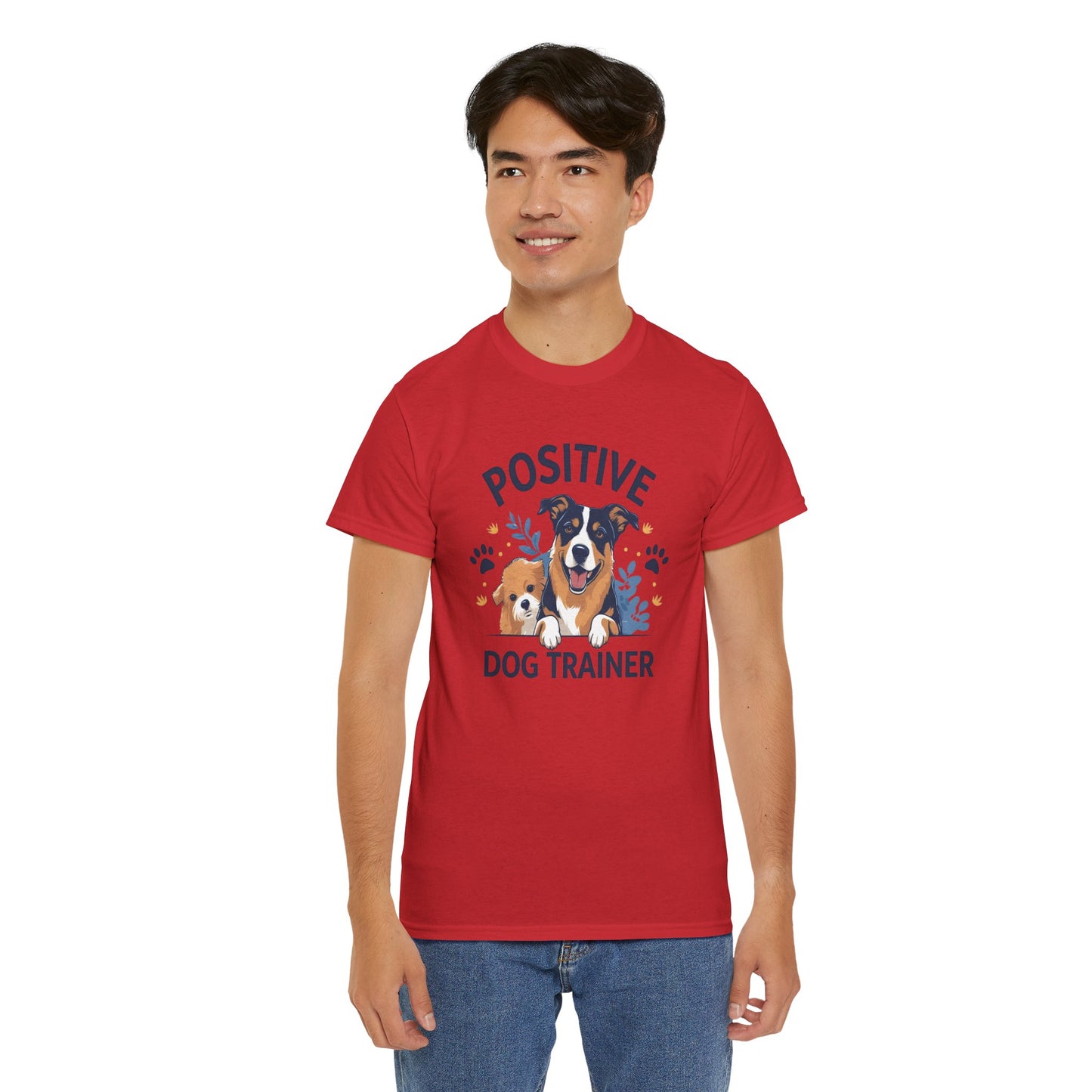 Positive Dog Trainer Tee, Dog Lover Gift, Unisex Cotton T-Shirt, Pet Training Apparel, Animal Care, Casual Dog Shirt