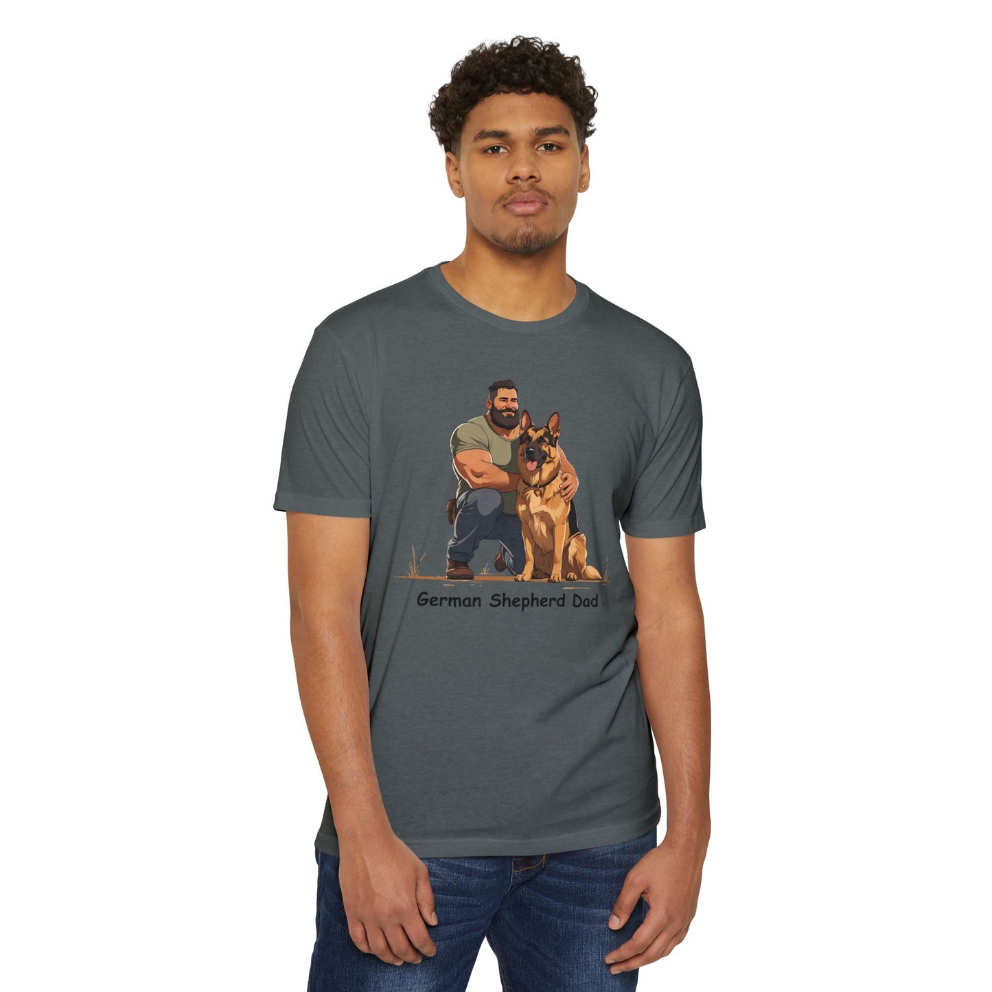 German Shepherd Dad Unisex T-Shirt, Dog Lover Shirt, Pet Owner Gift, Father's Day Tee, Animal Rescue Support