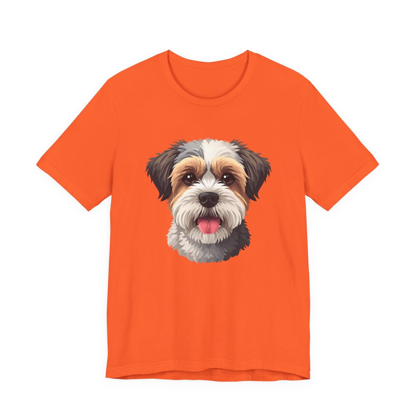 Unisex Dog Lover T-Shirt Featuring a 3D Design of Cute Fluffy Bichon Frise Mix | Gift for Dog Owners