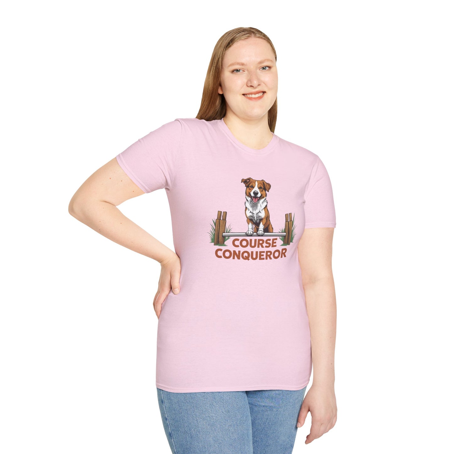 Course Conqueror Dog Training Shirt | Dog Owner Gift, Casual Wear, Funny Pet Apparel, Canine Enthusiast Top