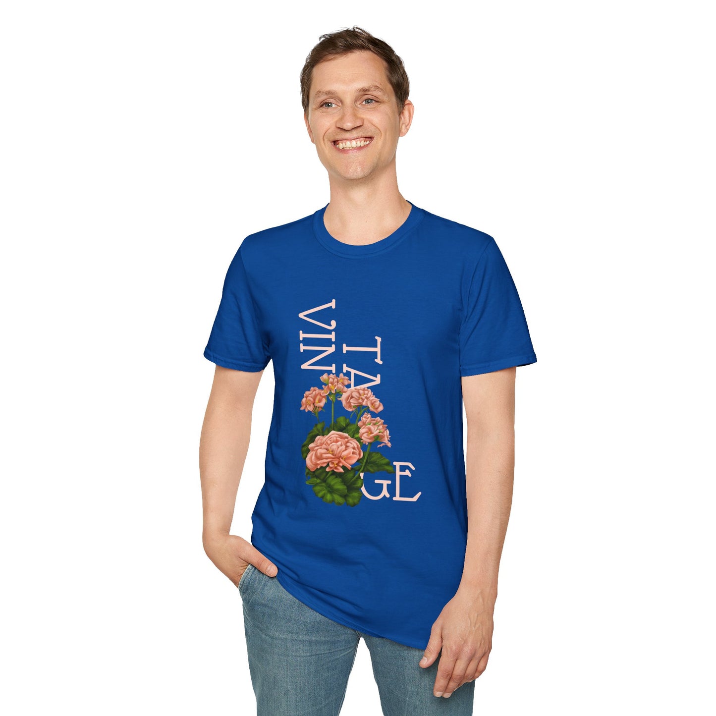 Vintage Floral Graphic Tee, Retro Flower Shirt, Unisex Casual T-Shirt, Gift for Plant Lovers, Summer Fashion