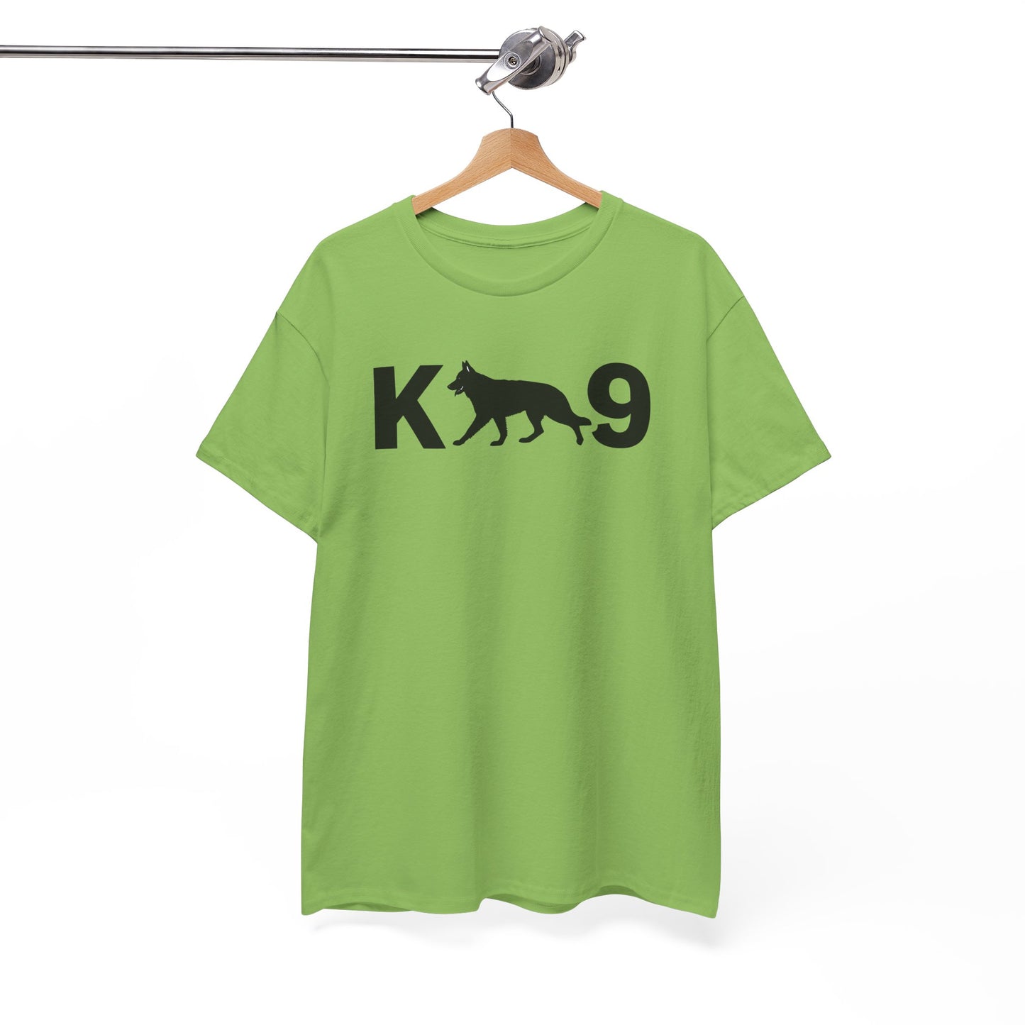 Black German Shepherd K9 Unisex Heavy Cotton Tee - Perfect for Dog Lovers, Pet Owners