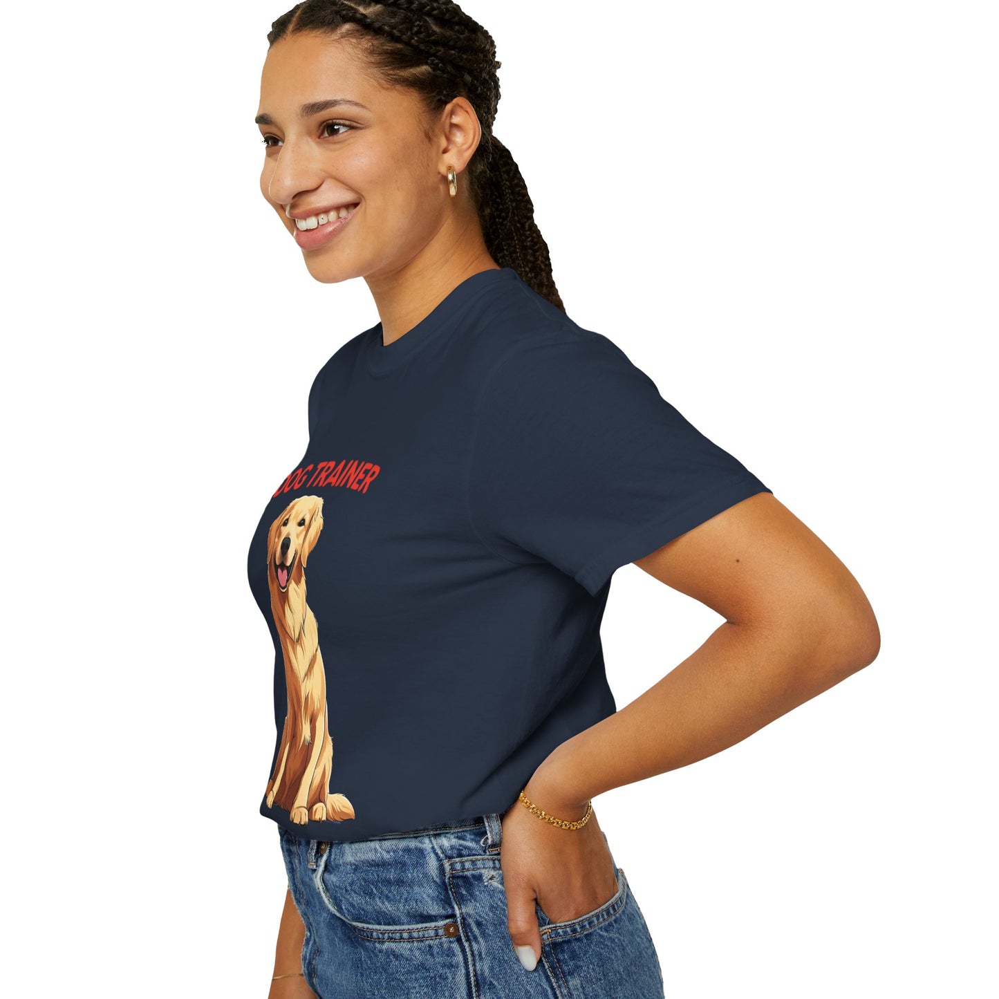 Dog Trainer Unisex Garment-Dyed T-Shirt | Perfect Gift for Dog Lovers, Pet Owners, Trainers, Birthdays, and Everyday Use