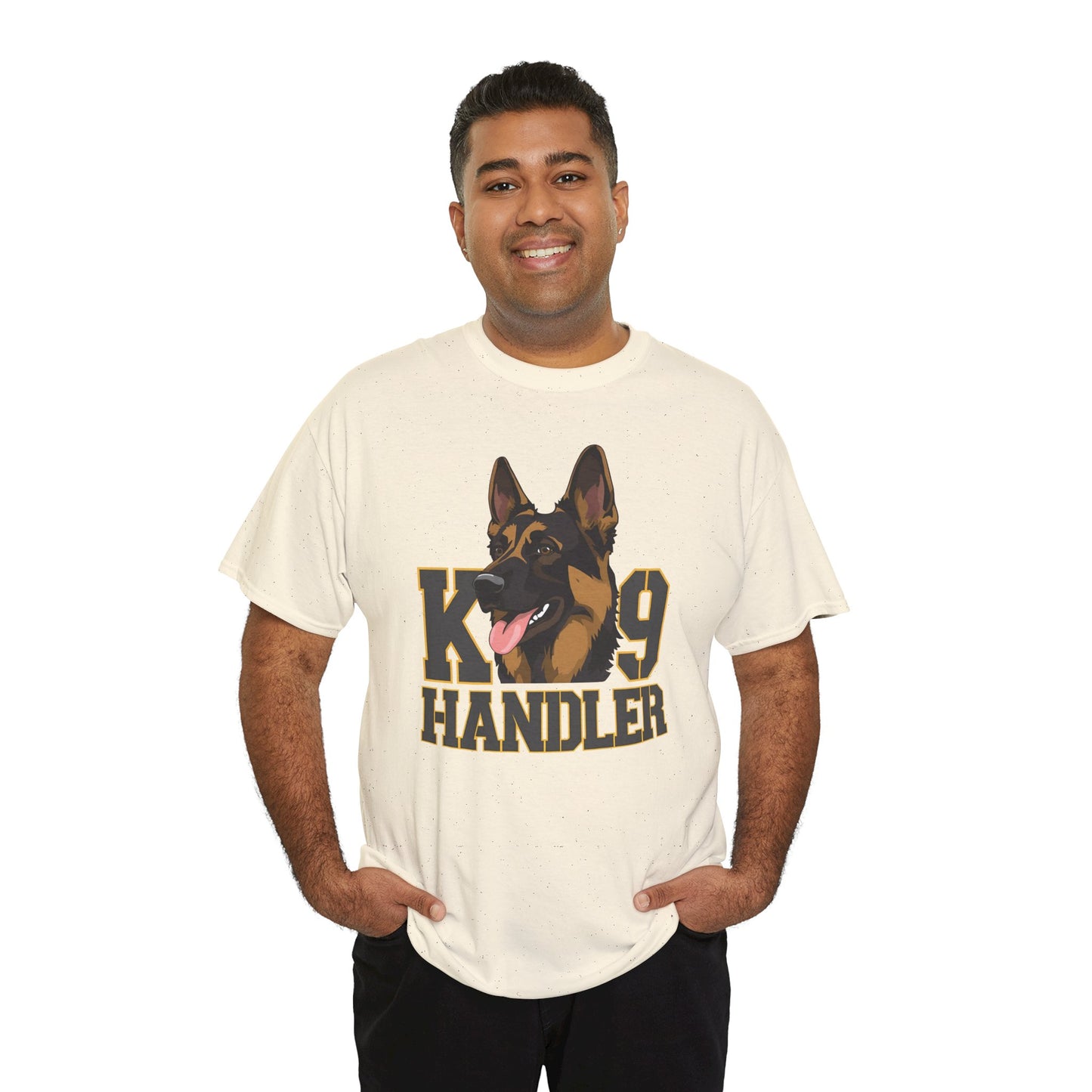 German Shepherd K9 Handler Tee, Perfect for Dog Lovers, Gift for Pet Owners, Unisex Cotton T-Shirt