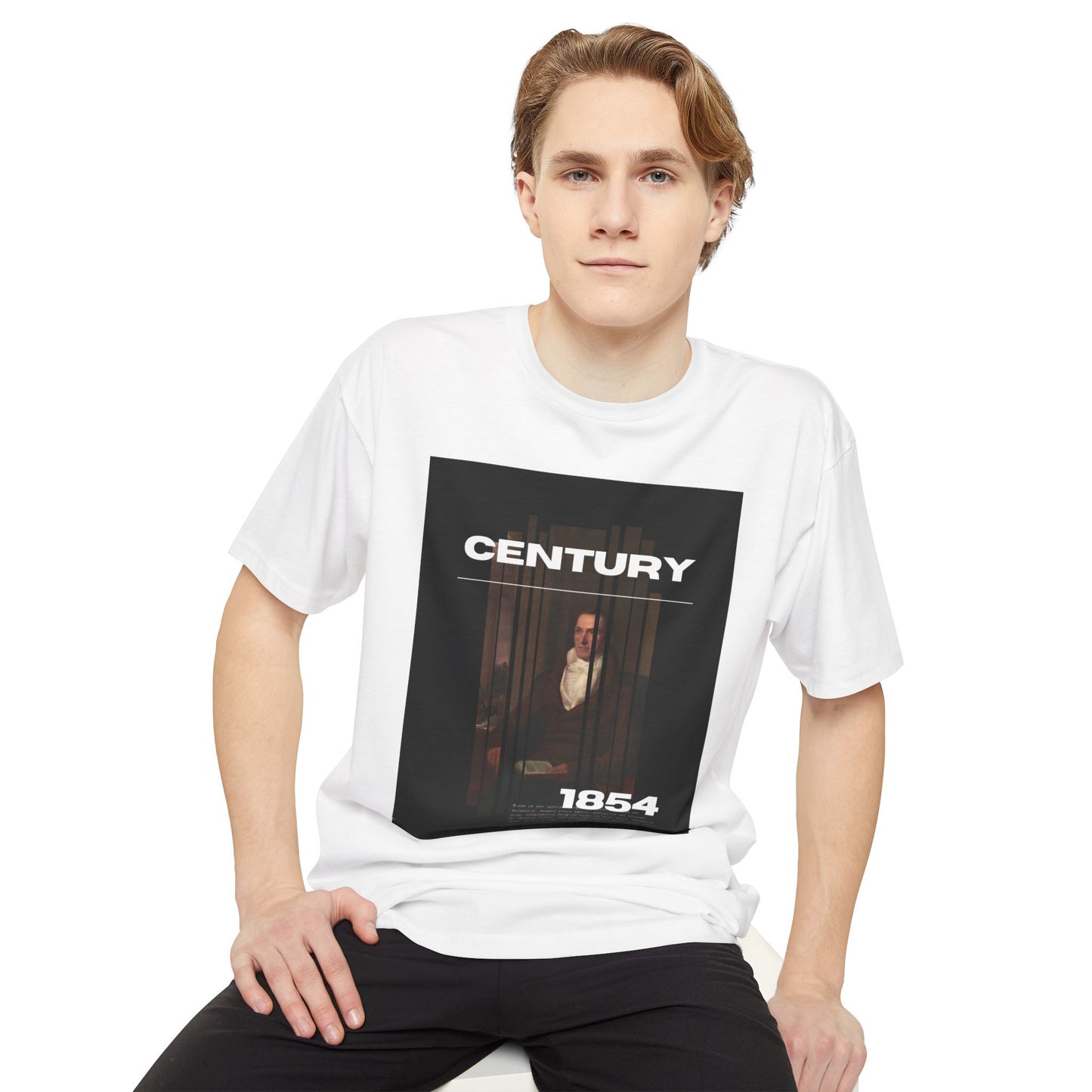 Urban Graphic Tee - Century 1854, Unisex Long Body Tee, Casual Streetwear, Perfect Gift for Art Lovers, Hipster Fashion