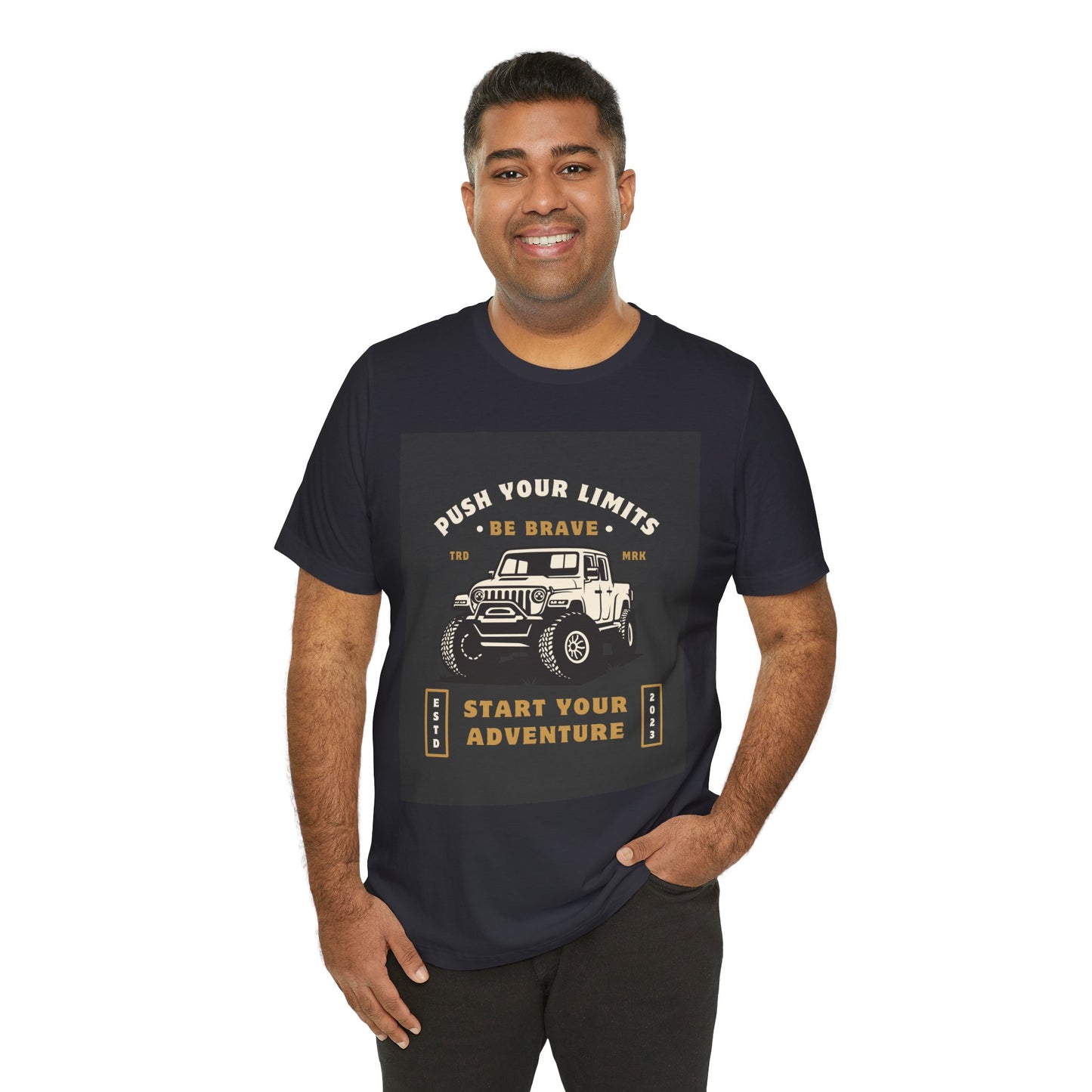 Push Your Limits Adventure-Inspiring Unisex Jersey Tee, Outdoor Shirt, Motivational T-Shirt, Gift for Adventurers, Hiking Apparel, Travel Tee