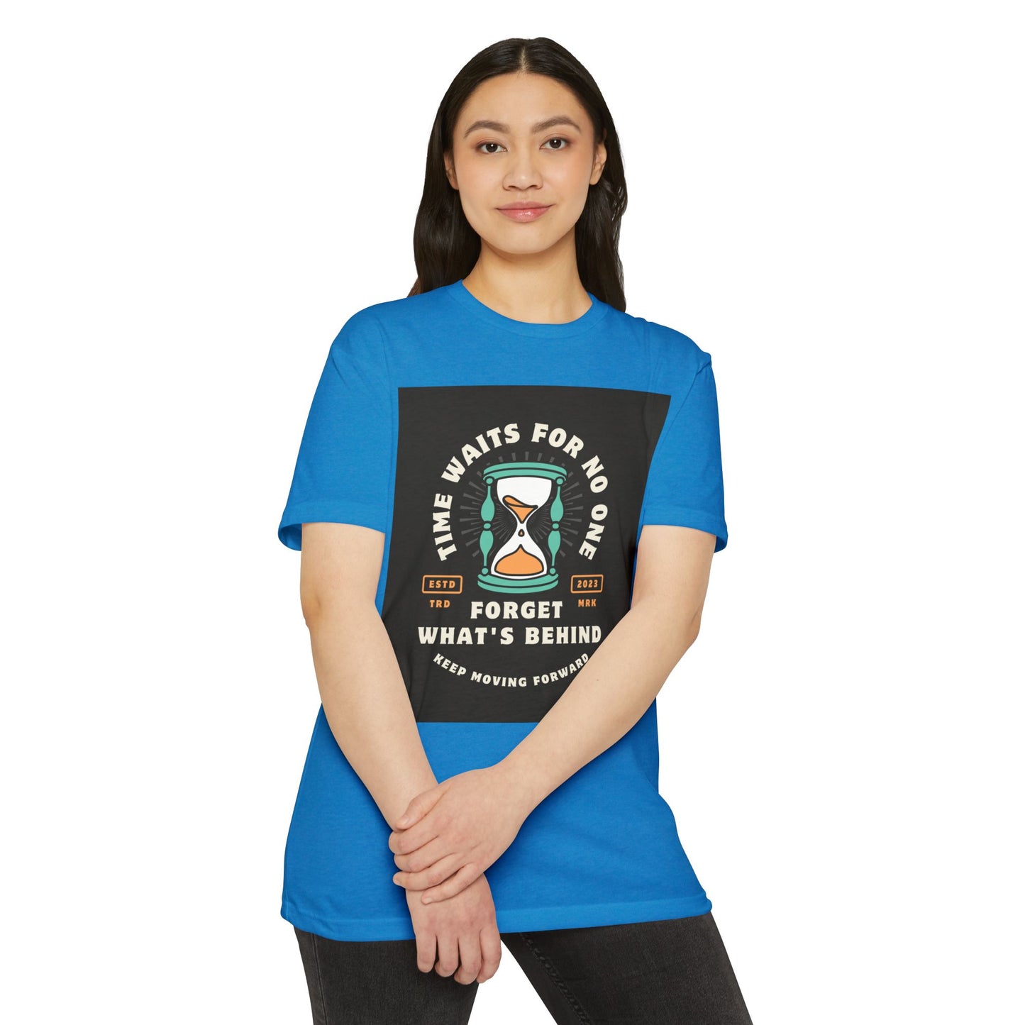 Inspirational Unisex T-Shirt: 'Time Waits for No One' - Motivational Tee, Casual Everyday Wear, Gift for Friends, Positive Message
