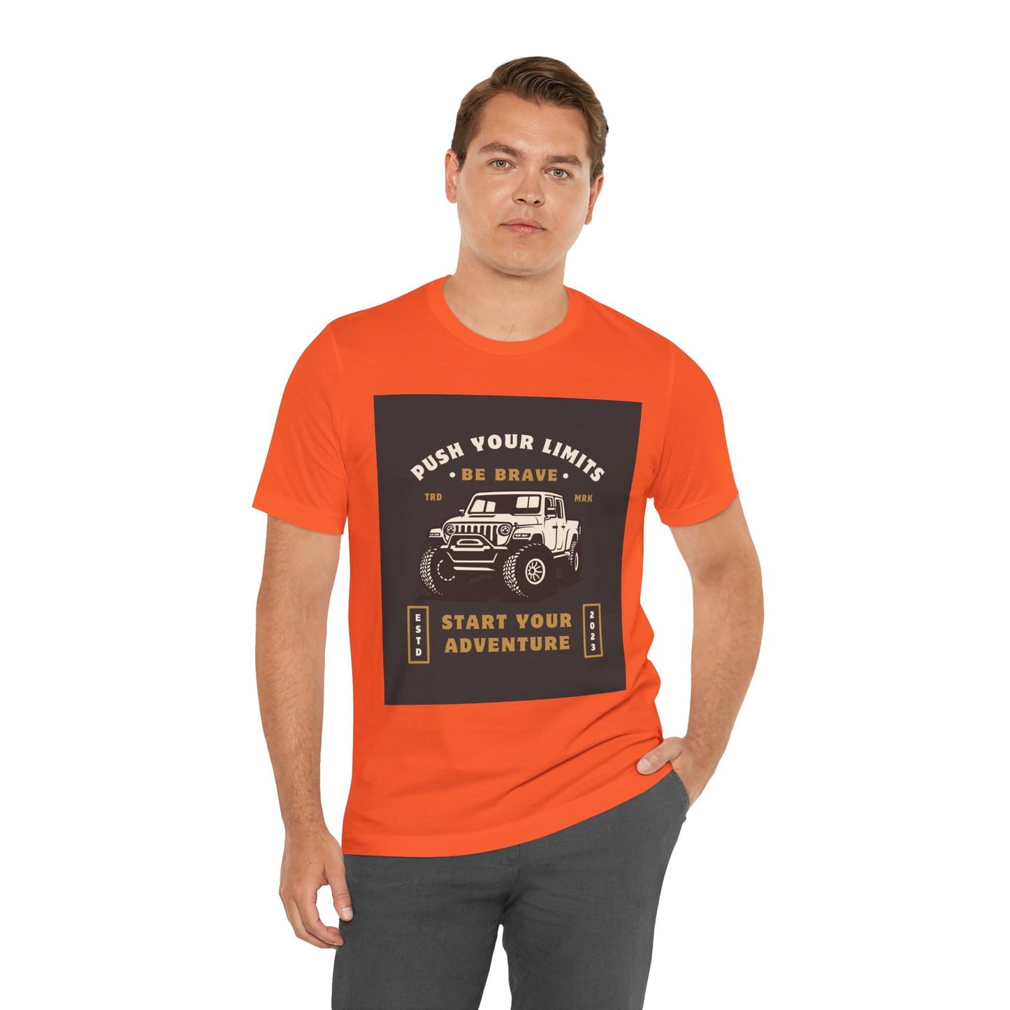 Push Your Limits Adventure-Inspiring Unisex Jersey Tee, Outdoor Shirt, Motivational T-Shirt, Gift for Adventurers, Hiking Apparel, Travel Tee