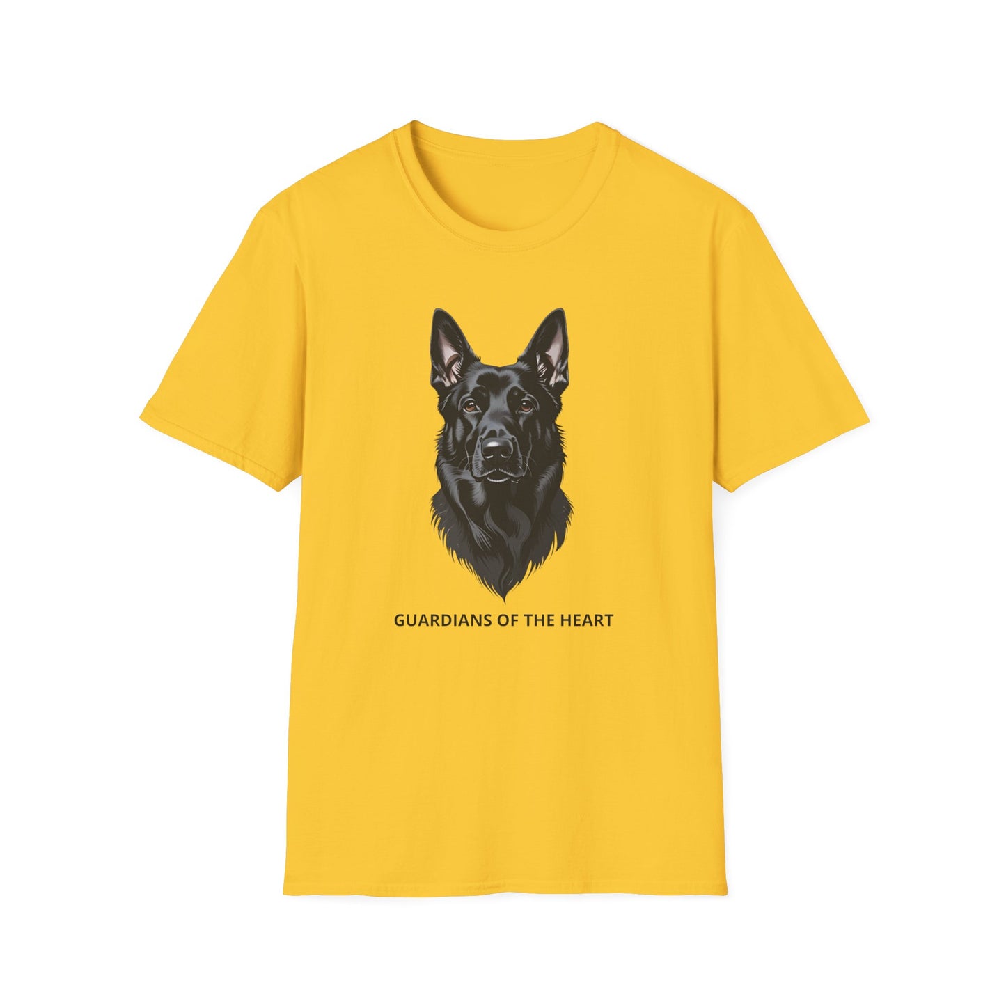 Guardians of the Heart Black German Shepherd T-Shirt, Dog Lover Shirt, Pet Memorial Tee, Unisex Animal T-Shirt, Gift for Dog Owners