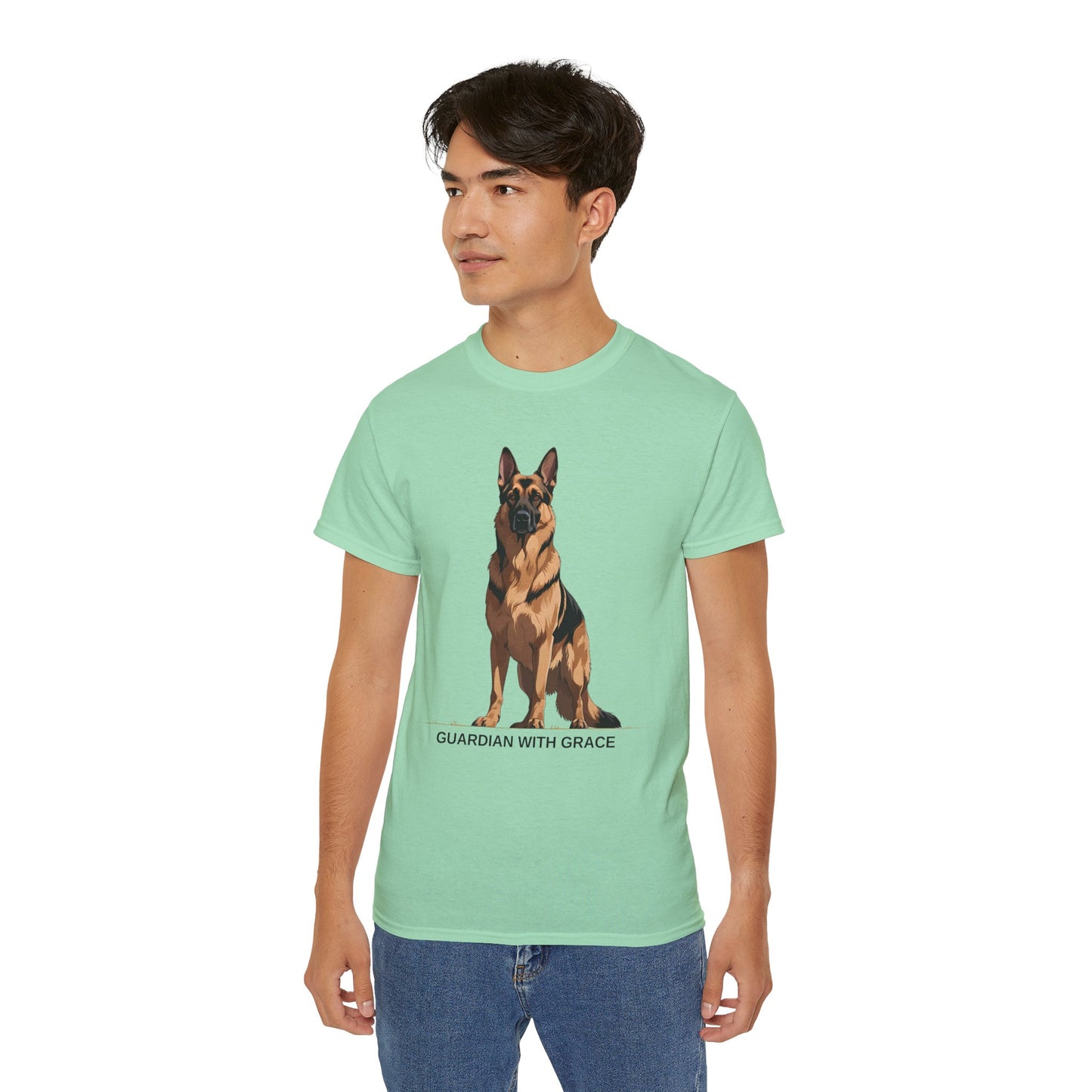 German Shepherd Guardian Tee - Unisex Ultra Cotton Shirt, Dog Lover Gift, Animal Spirit Apparel, Pet Memorial, Birthday Tee, Casual Wear