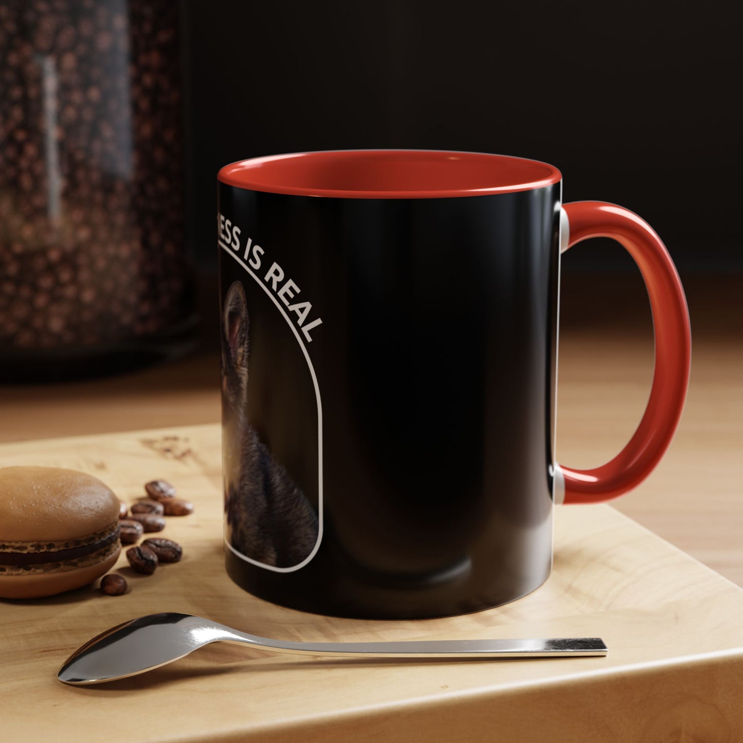 Accent Coffee Dog Lover Mug With a German Shepherd Puppy and Caption The Cuteness Is Real