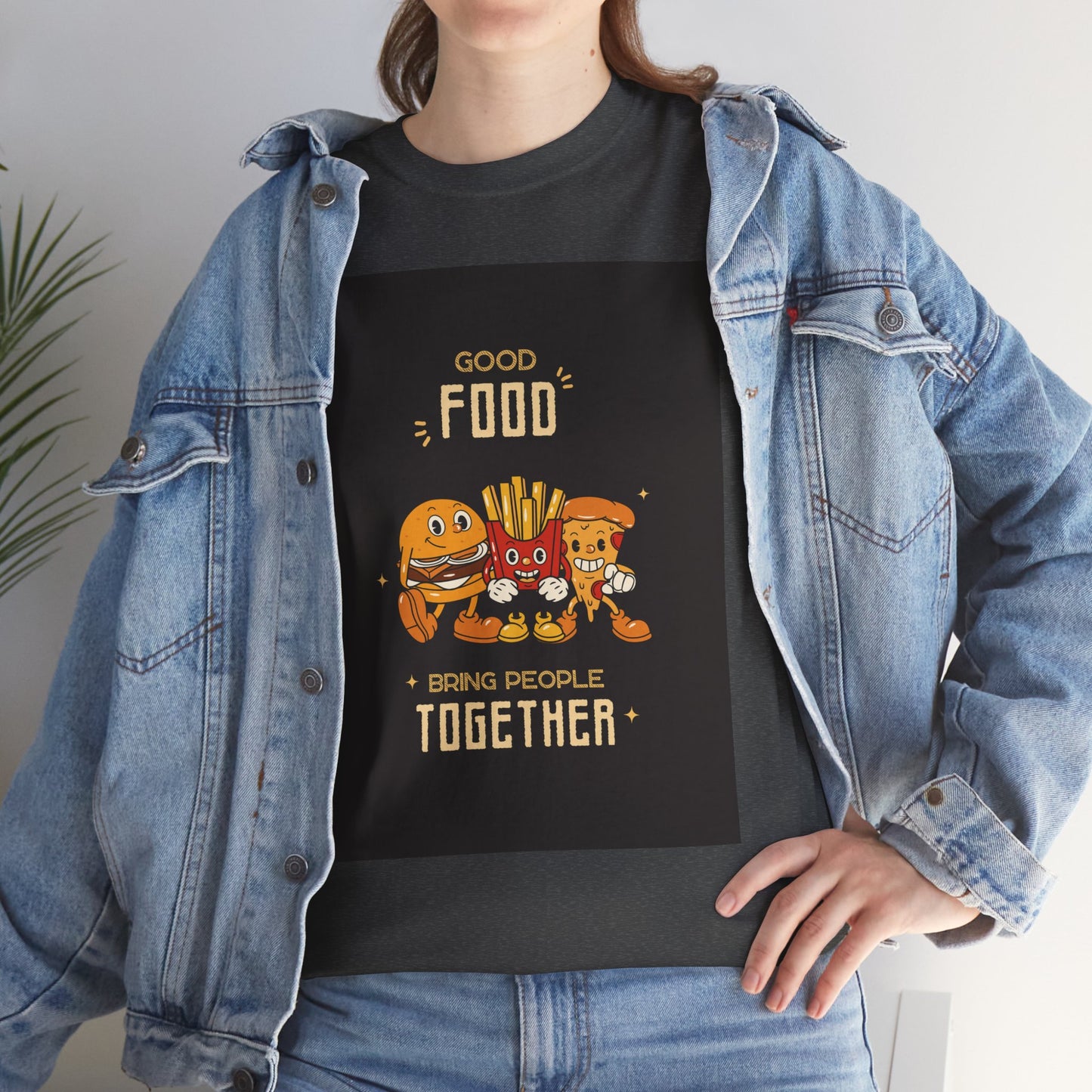 Good Food Unisex Tee | Fun Foodie Shirt, Gift for Food Lovers, Casual Wear, Kitchen Humor, BBQ Party