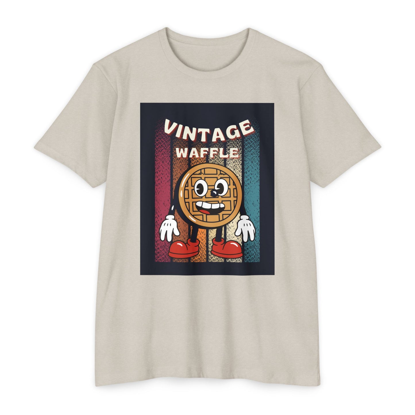 Vintage Waffle Unisex T-Shirt, Fun Retro Tee, Foodie Apparel, Perfect Gift for Breakfast Lovers, Casual Everyday Wear, Unique Graphic Shirt