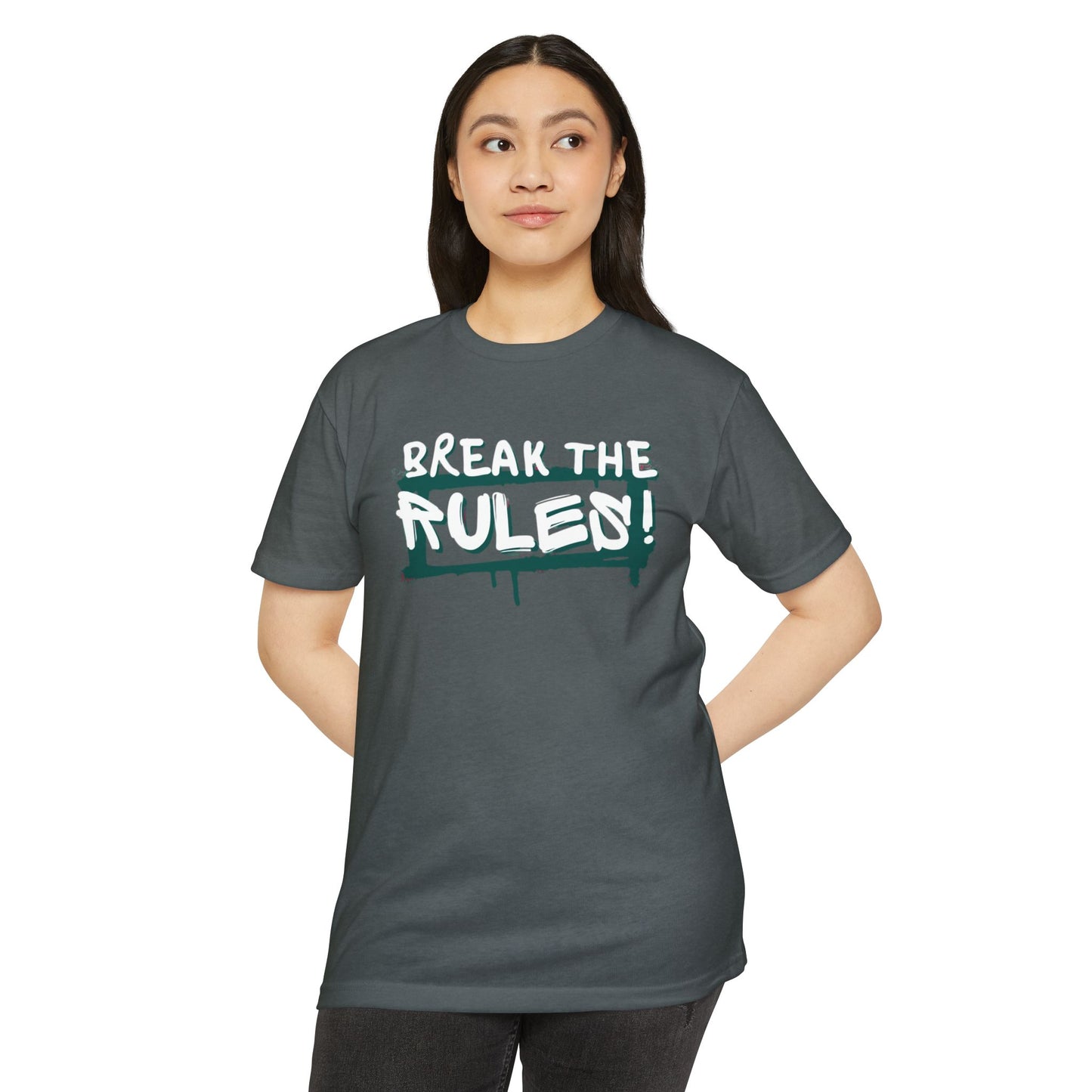Break the Rules Graphic Tee, Unisex T-Shirt for Trendsetters, Casual Everyday Wear, Gift for Teens, Fun Statement Shirt