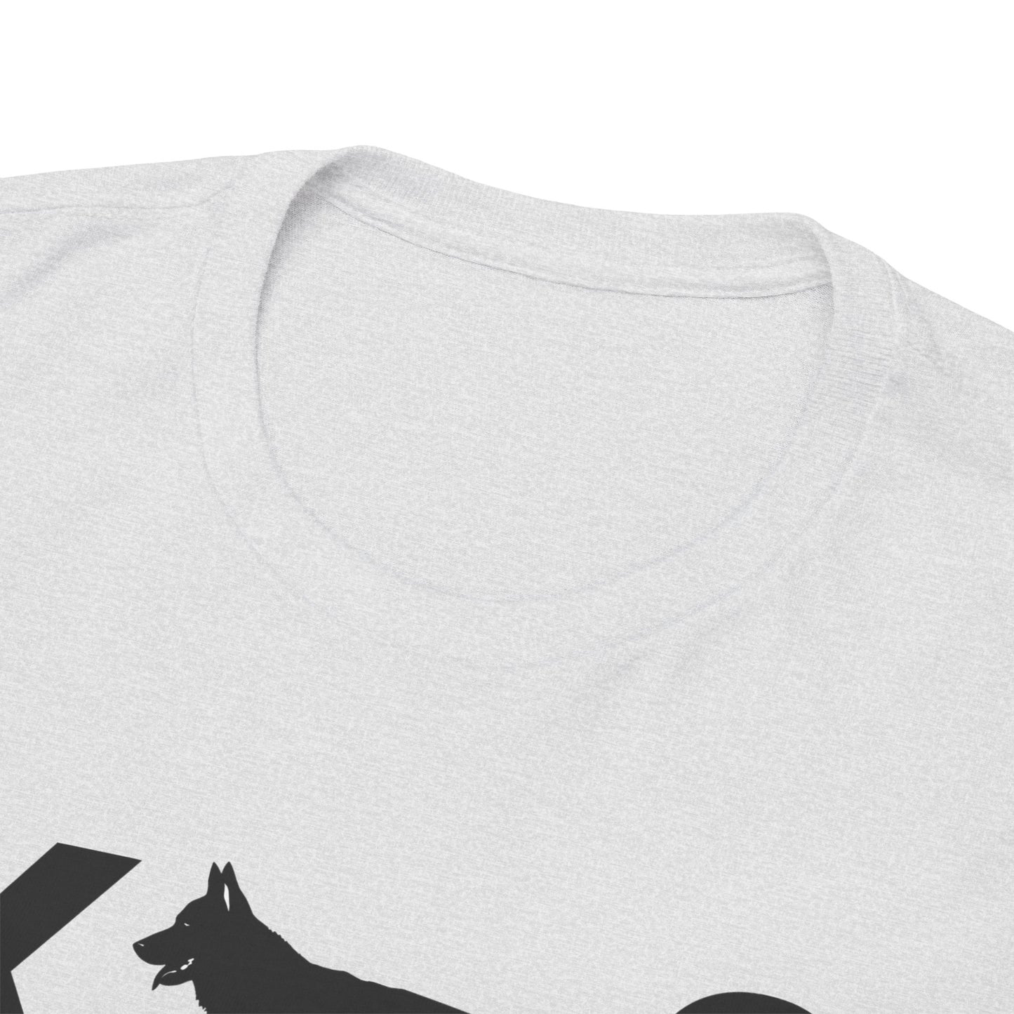 Black German Shepherd K9 Unisex Heavy Cotton Tee - Perfect for Dog Lovers, Pet Owners