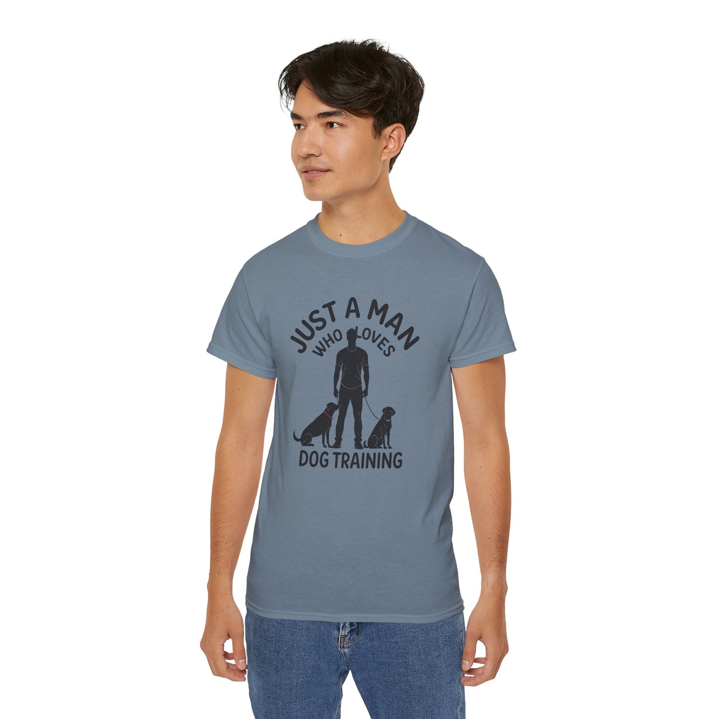 Unisex Dog Training Tee - Just A Man Who Loves Dog Training, Dog Lover Gift, Dog Owner Shirt, Casual Wear