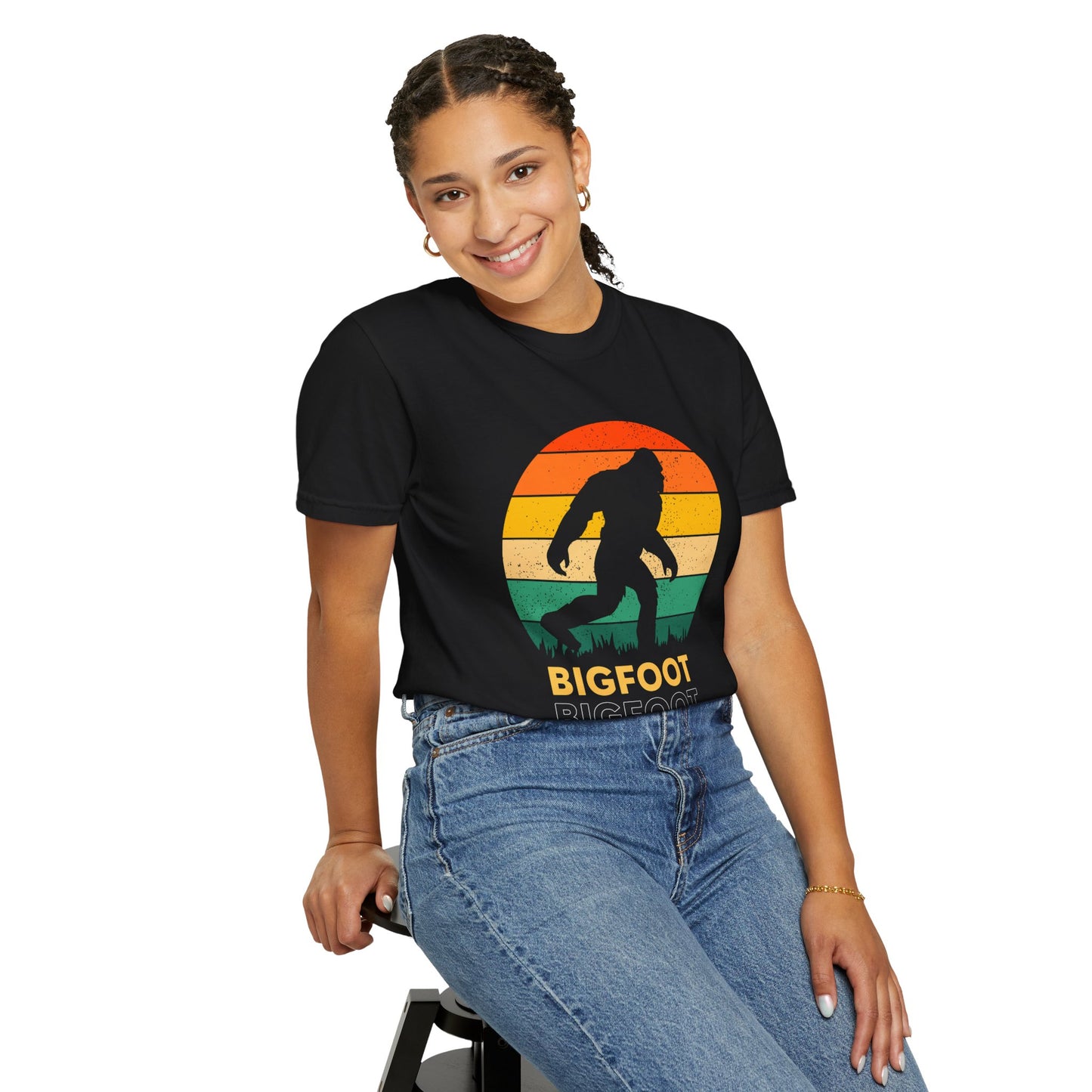 Retro Bigfoot Unisex T-Shirt, Vintage Sasquatch Tee, Nature Lover Gift, Outdoor Adventure Apparel, Cool Summer Shirt