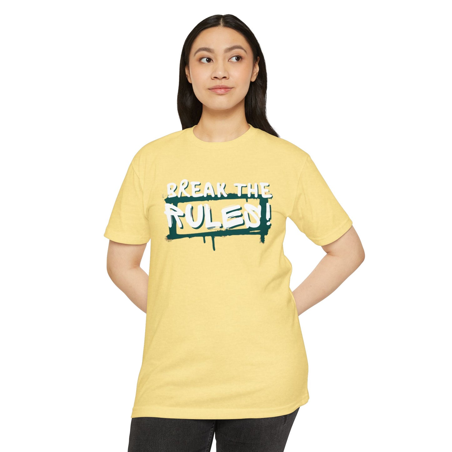 Break the Rules Graphic Tee, Unisex T-Shirt for Trendsetters, Casual Everyday Wear, Gift for Teens, Fun Statement Shirt